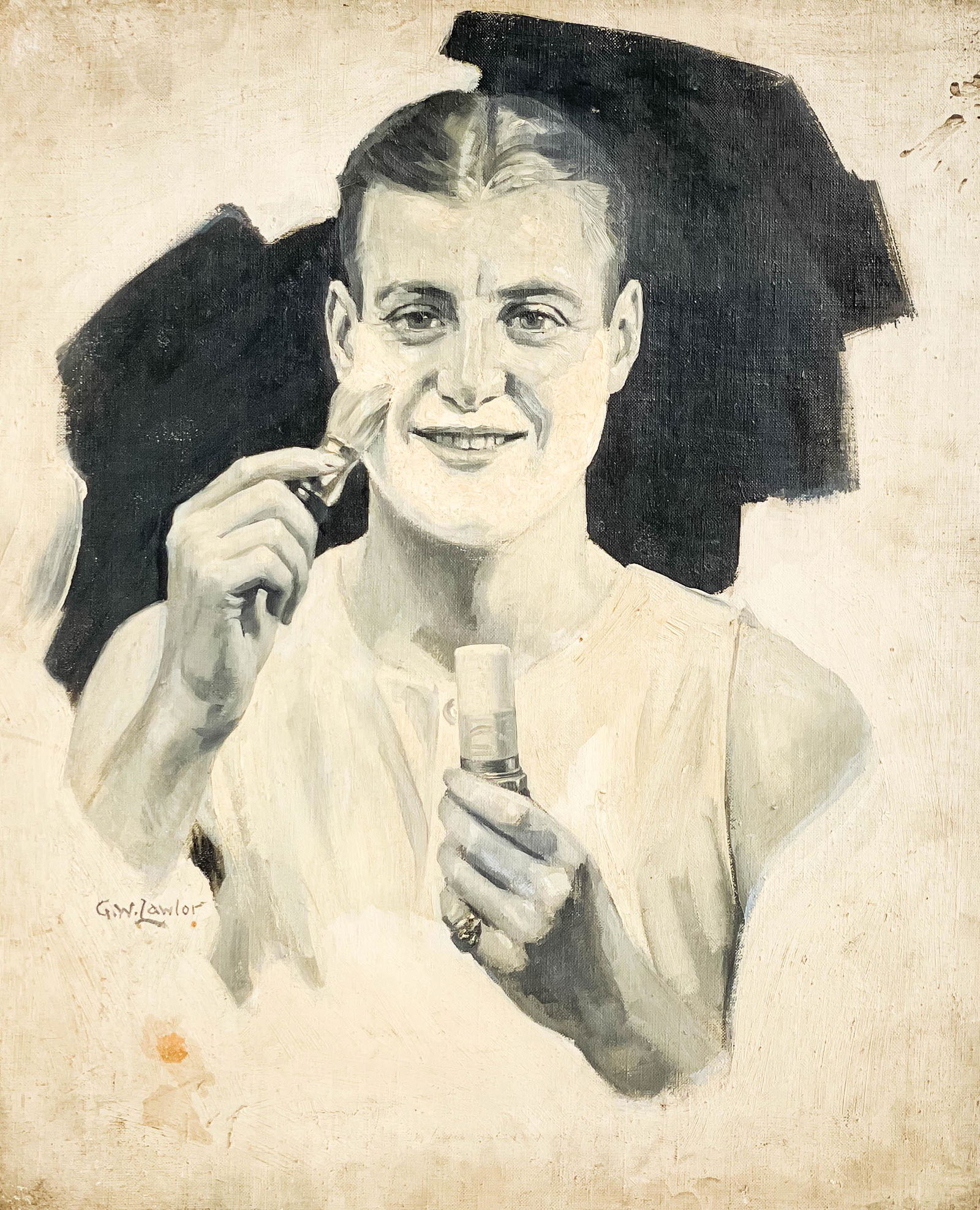 George W. Lawlor - 2 Portraits (double-sided) (1 of 6)