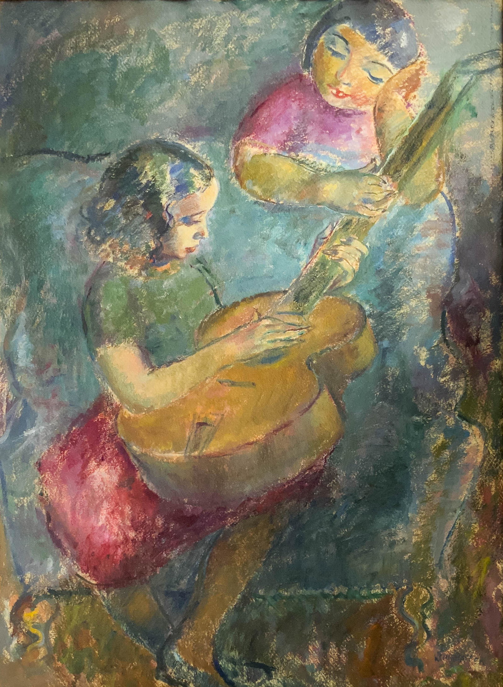 Clara Klinghoffer - Two Children with a Guitar (1 of 5)