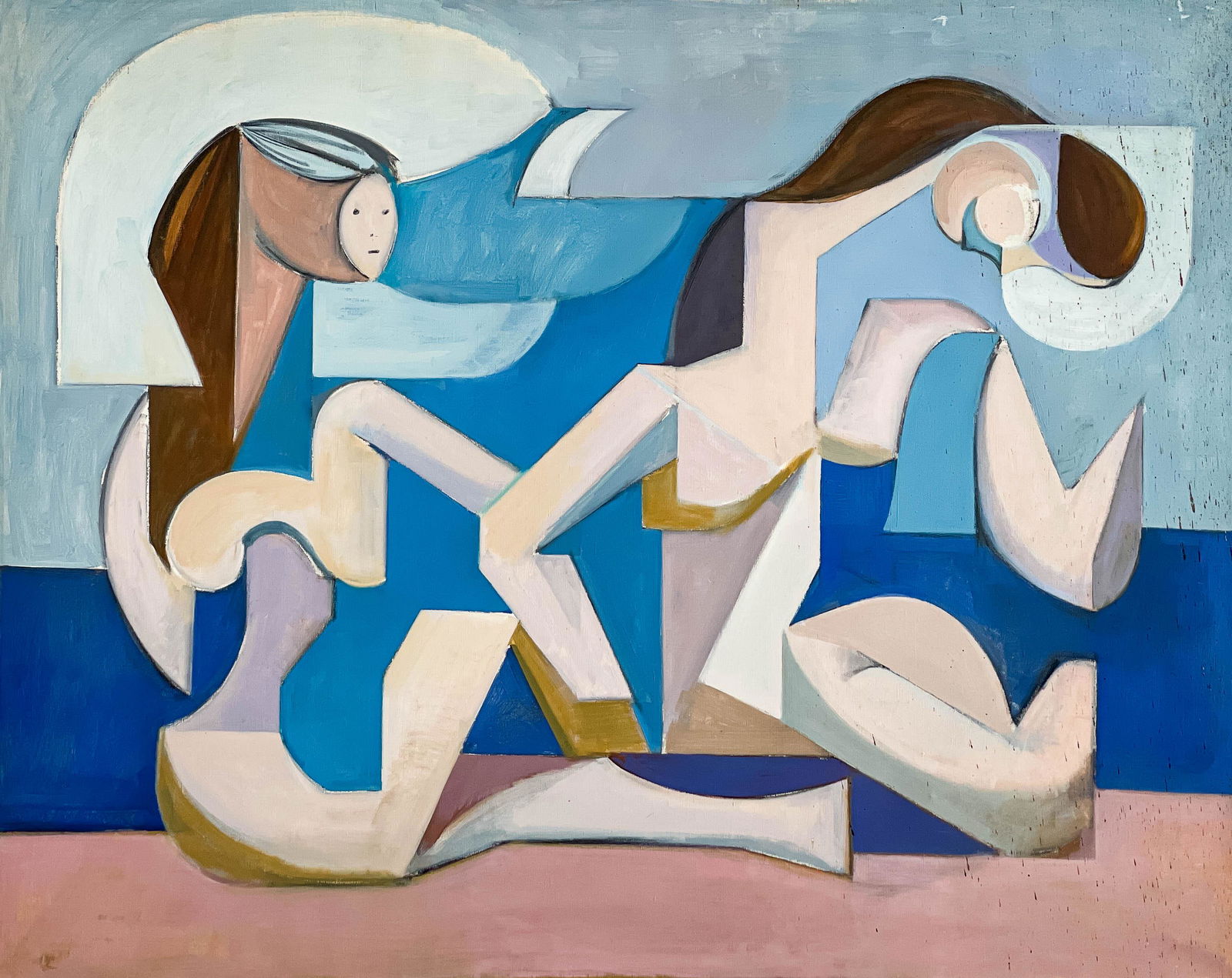 Leonard Alberts - Untitled (Two Figures Bathing) (1 of 4)