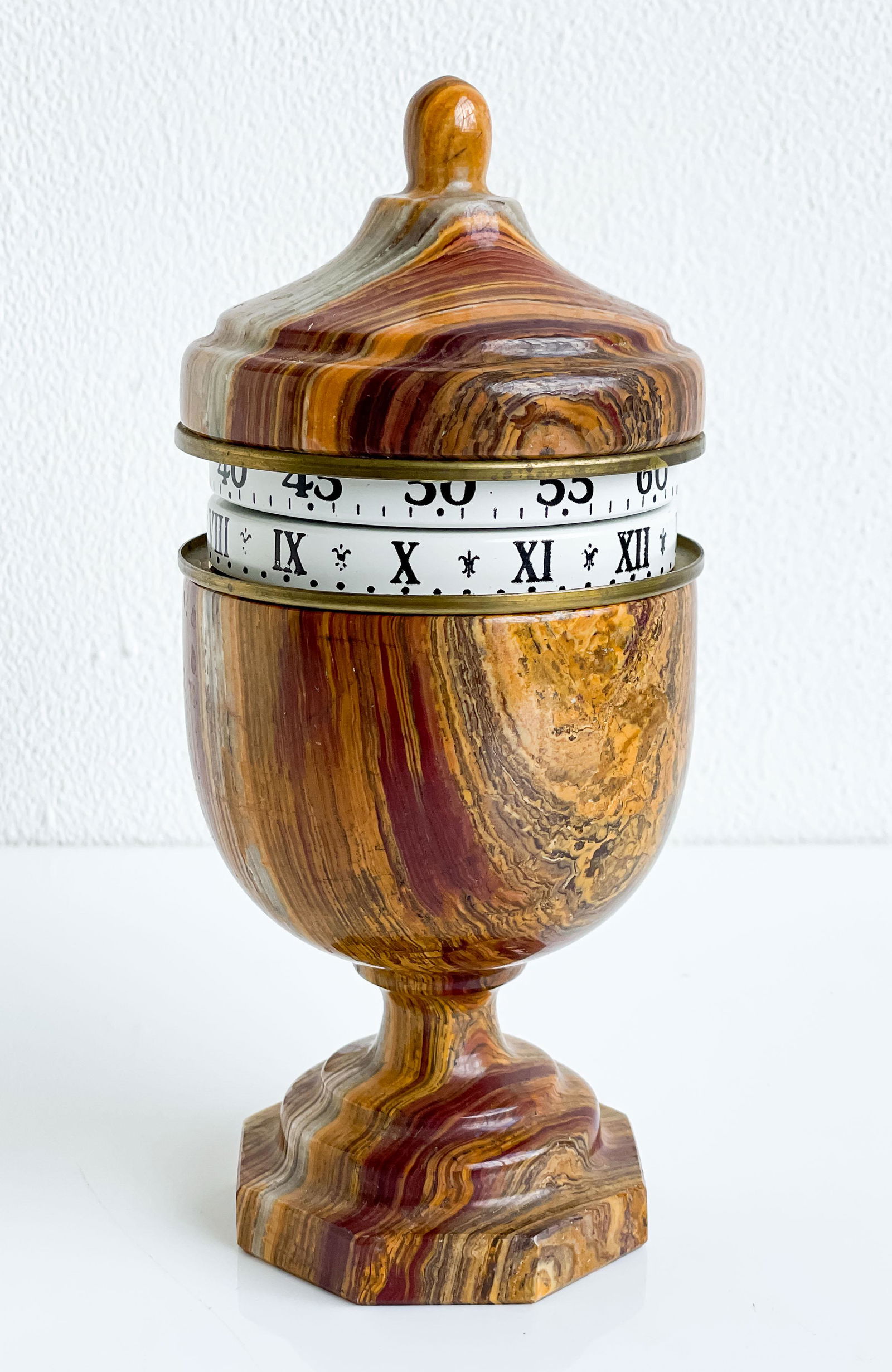 Banded Onyx Annular Dial Urn Clock (1 of 5)