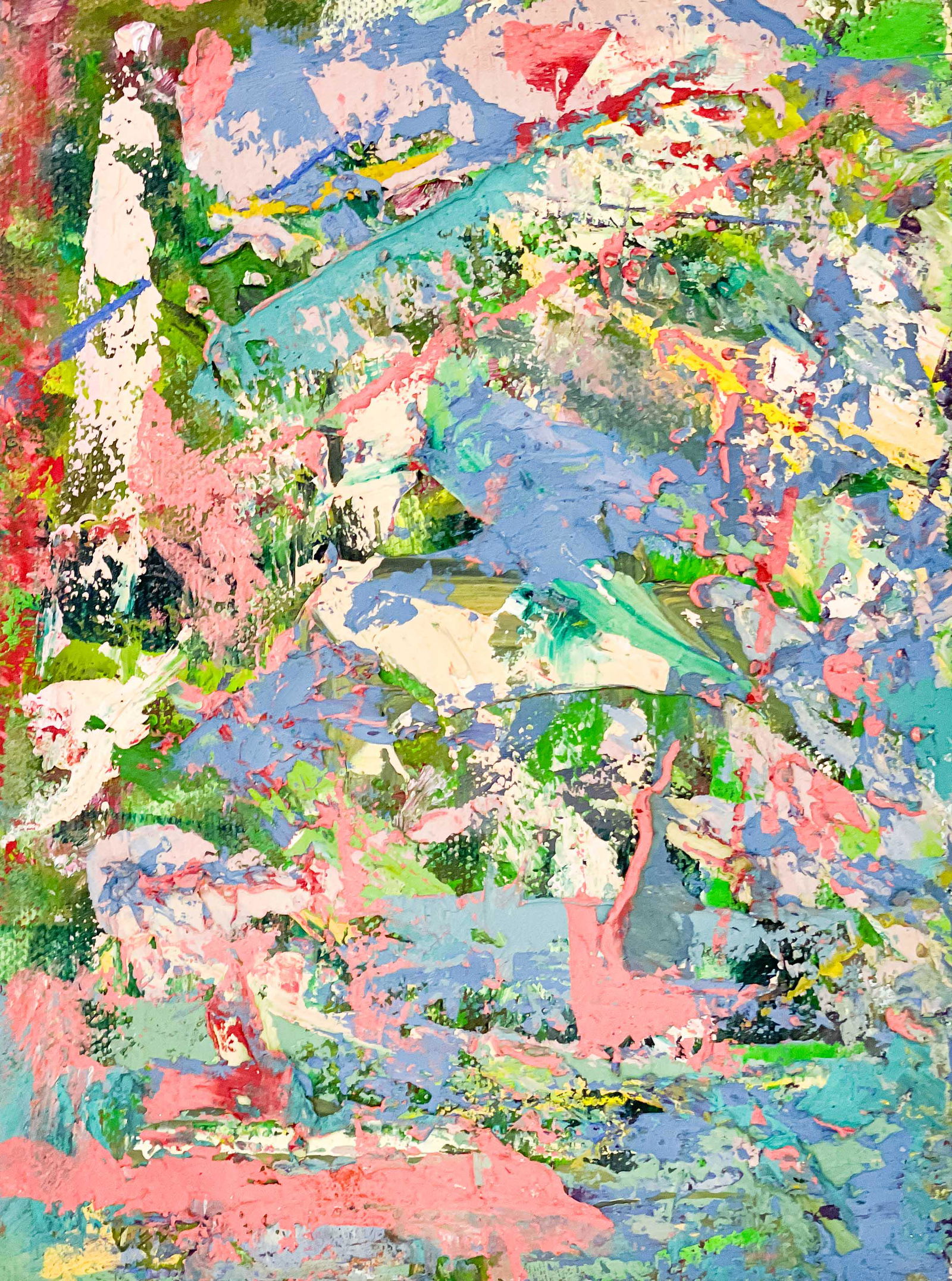 Suzanne Hoffman - Evening Skies: Lot 48 Suzanne Hoffman American (20th Century) Evening Skies (2015) oil and mixed media on canvas signed verso 7 3/4 x 5 3/4 inches unframed Provenance: From the collection of Maggie Brenner