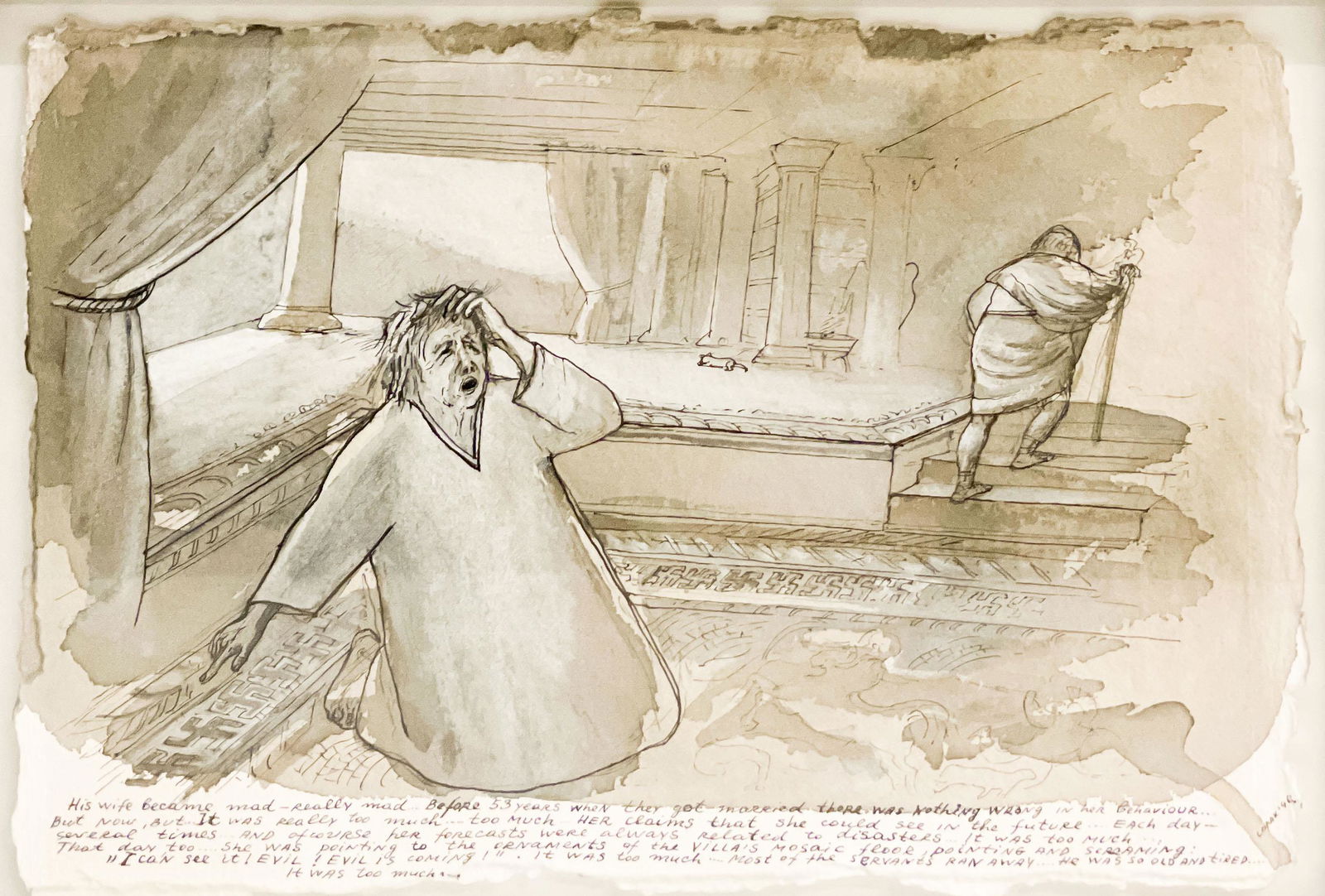 Nedko Solakov - His Wife Became Mad (from the series Once Upon a Time) (1 of 5)