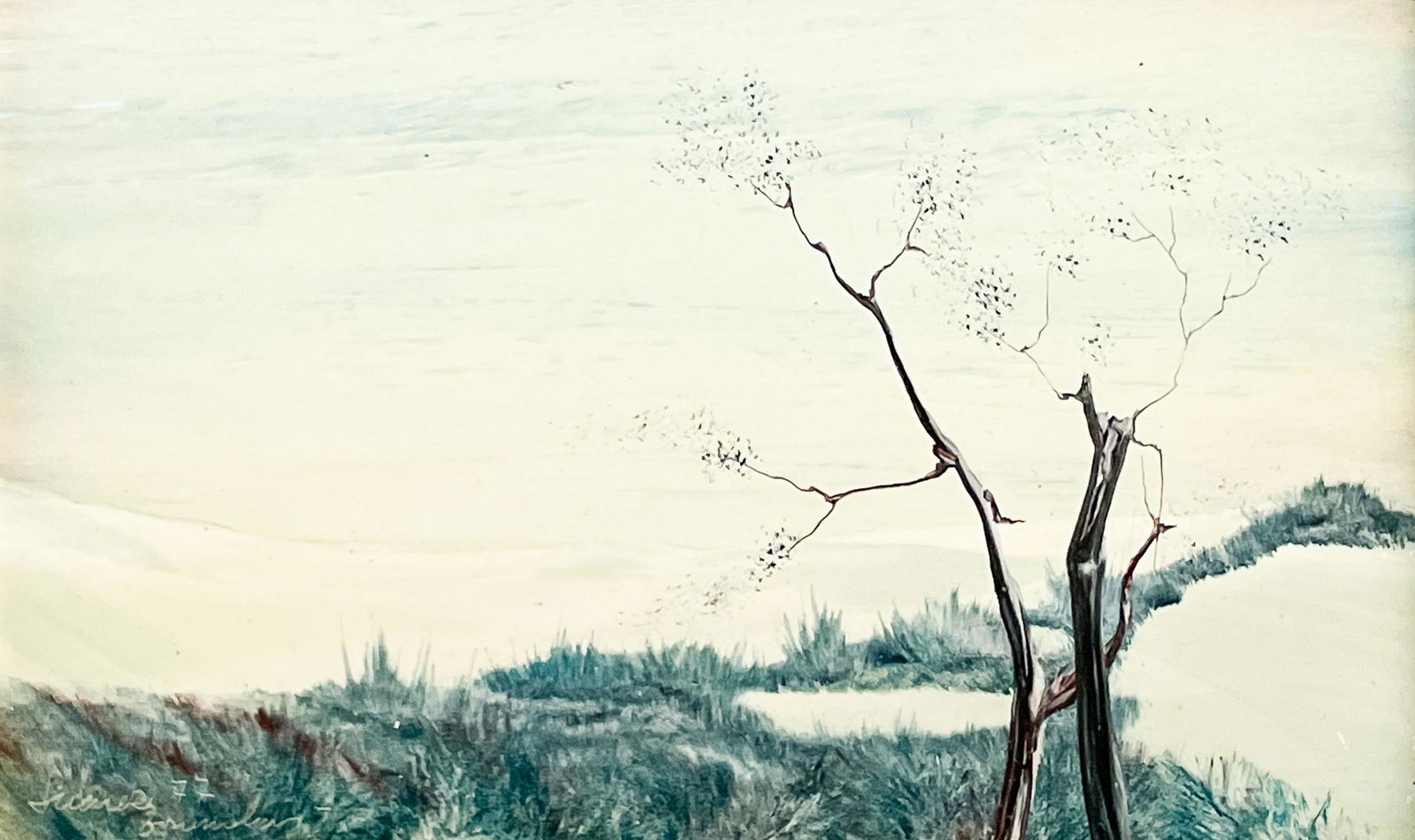 Unknown Artist - Two Trees in Andalusia (1 of 5)