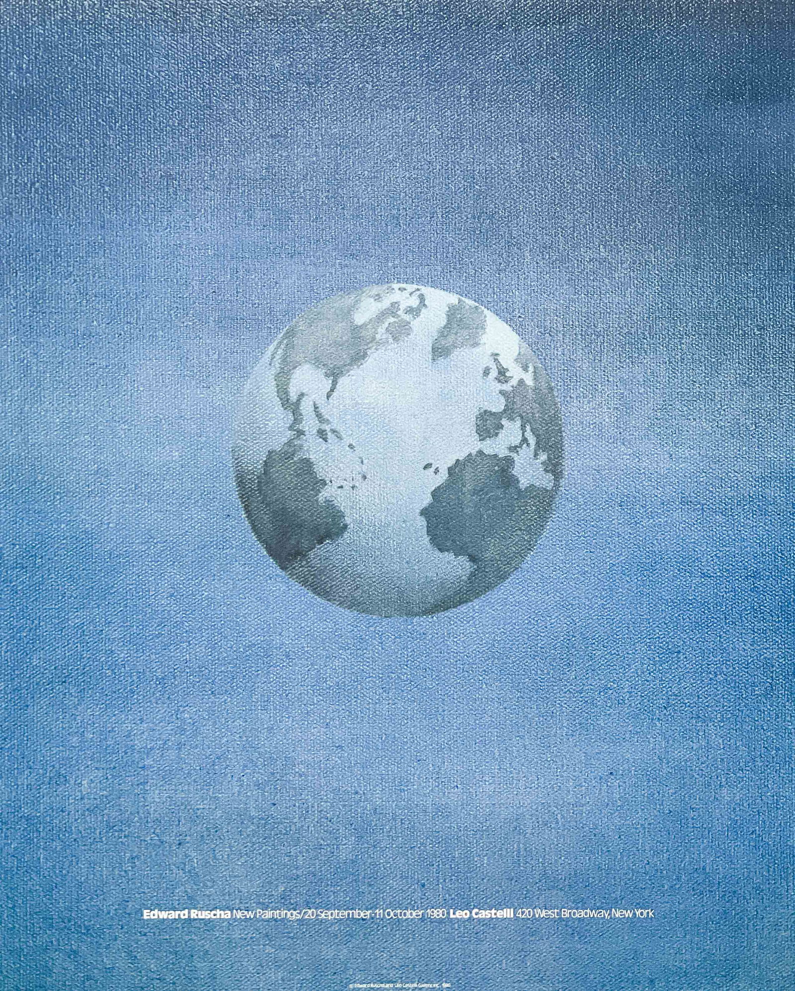 Ed Ruscha - Exhibition Poster for New Paintings, Leo Castelli Gallery (1 of 5)