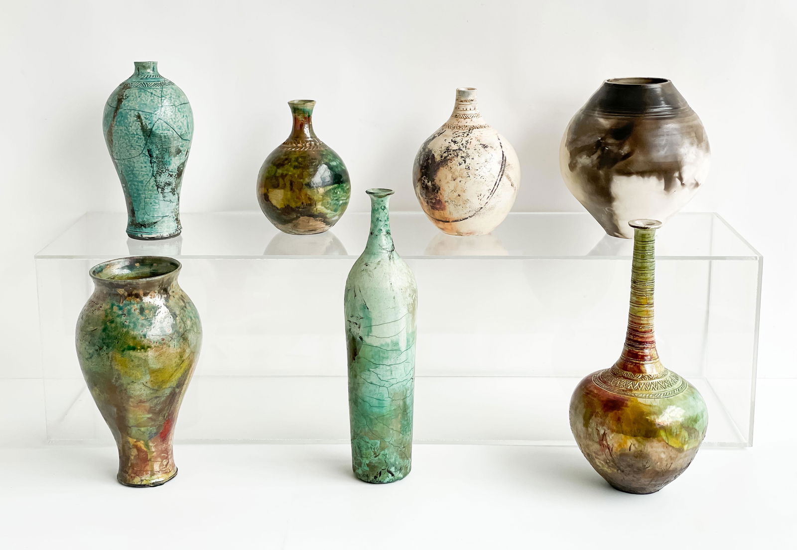 Lana Kessler - 7 Raku Vases (1 of 7)