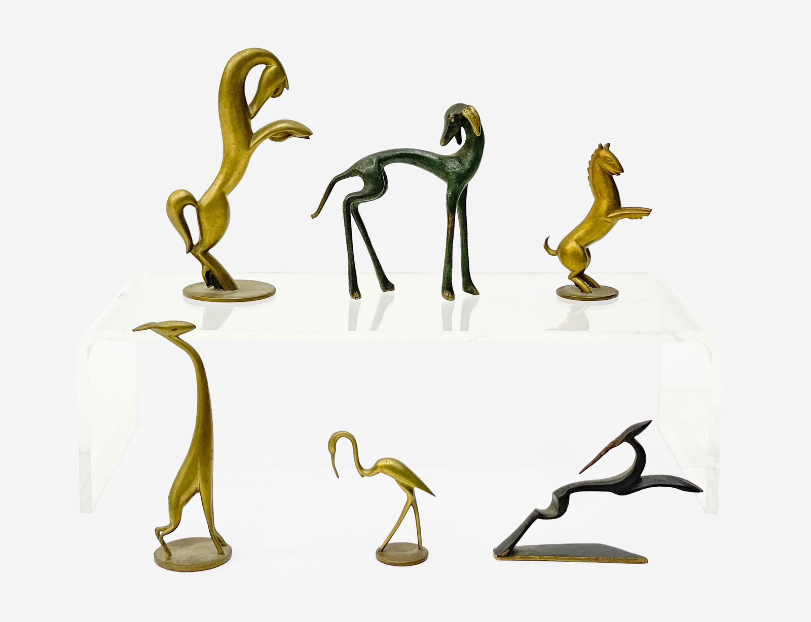 Werkstätte Hagenauer  - Group of 6 Miniature Bronze Figures (1 of 8)