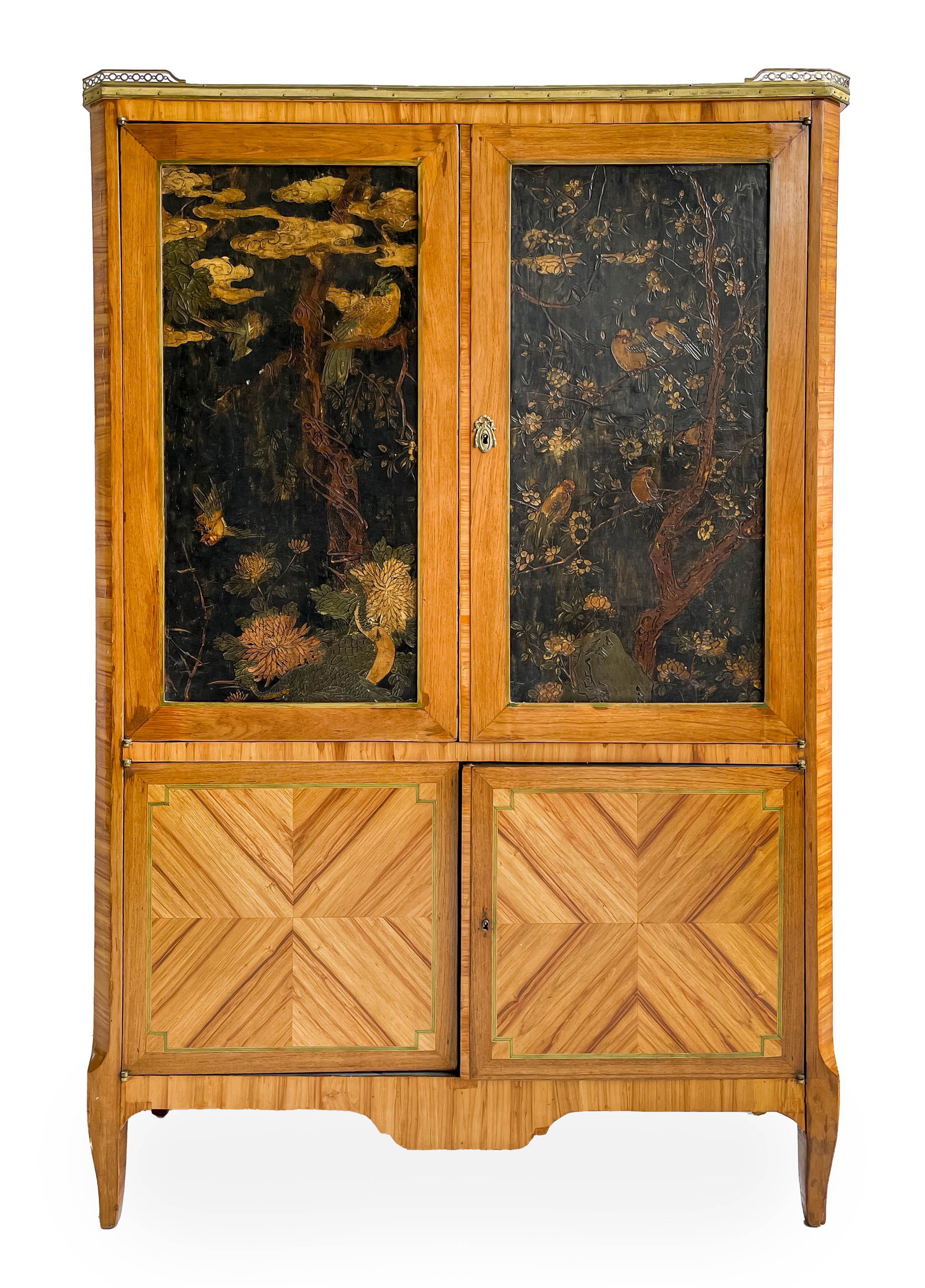 Louis XVI Lacquer and Tulipwood Cabinet (1 of 8)