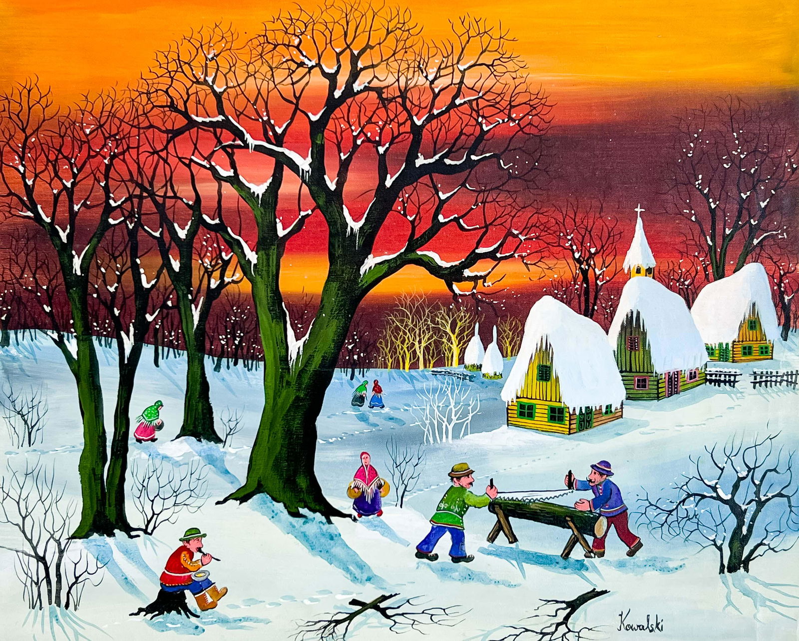 A. Kowalski - Untitled (Winter Village) (1 of 4)