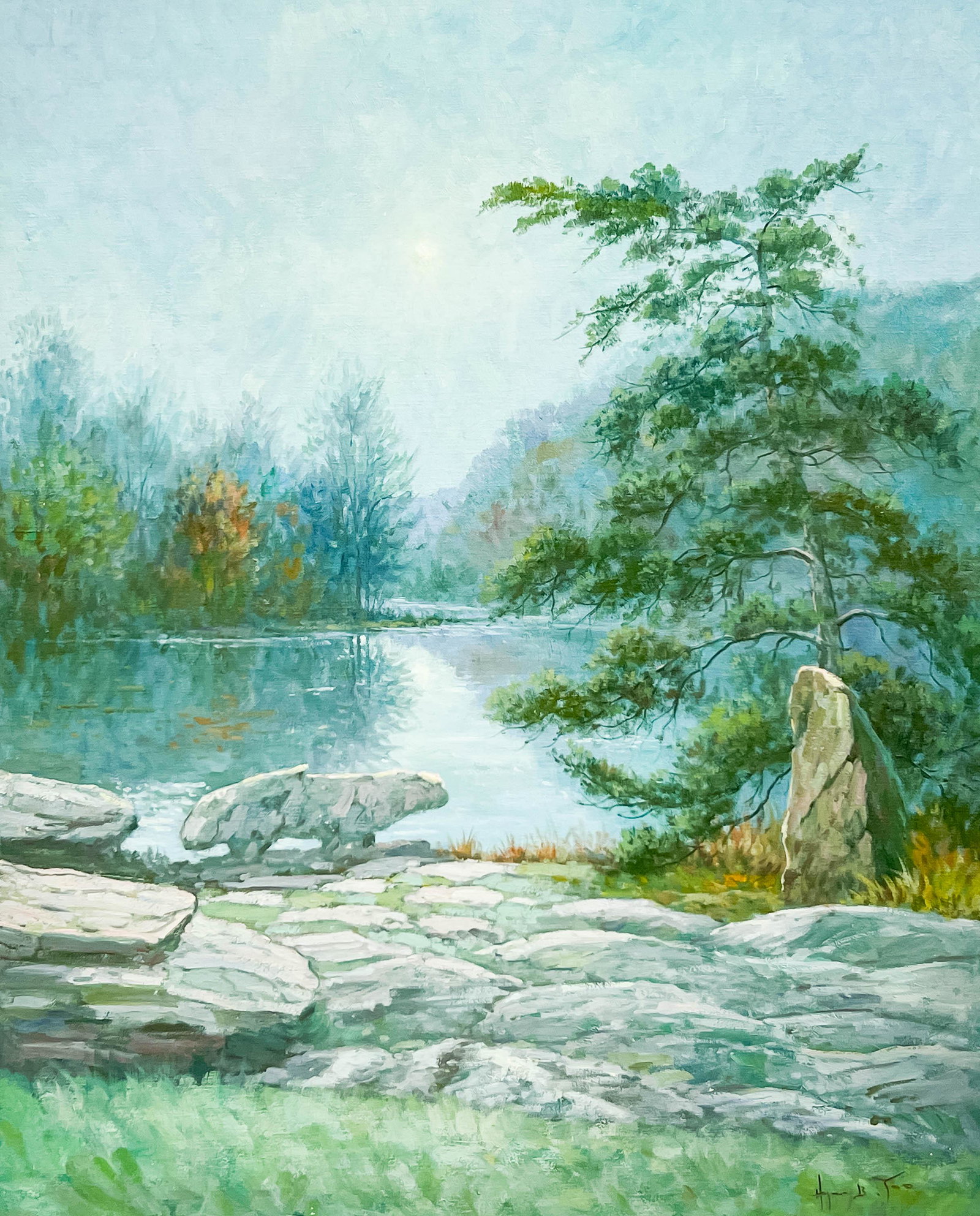 Hyun Bo Yoo - Moon and Lake Scene (1 of 4)