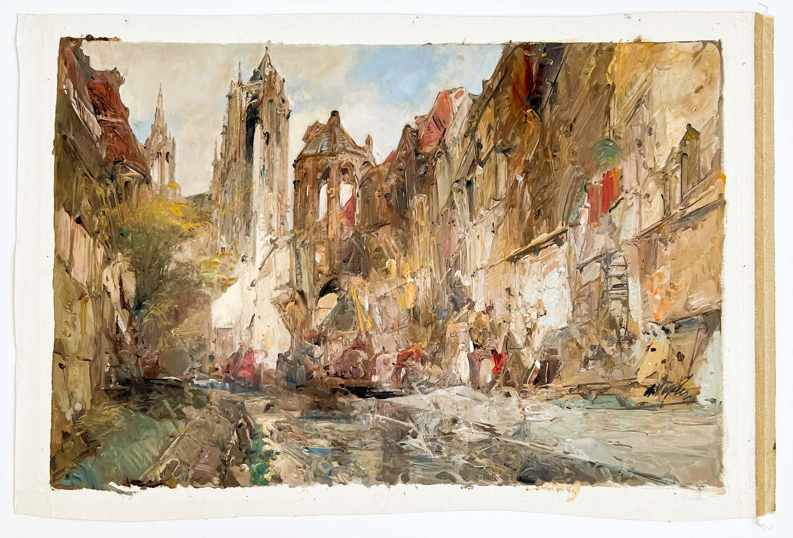 Jan de Vogel - Cathedral Exterior by the Canal (1 of 4)