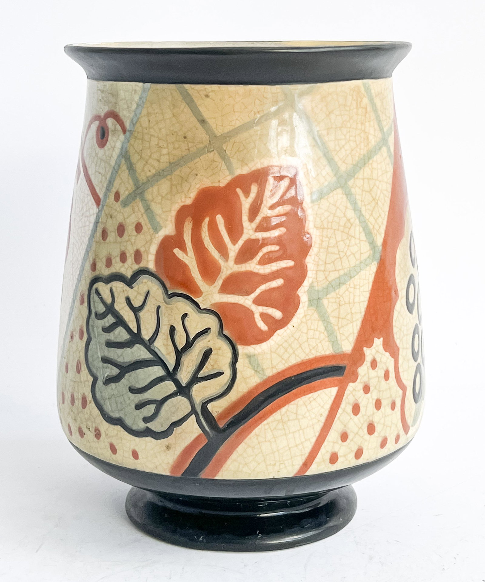 Primavera Longwy French Pottery Vase (1 of 6)