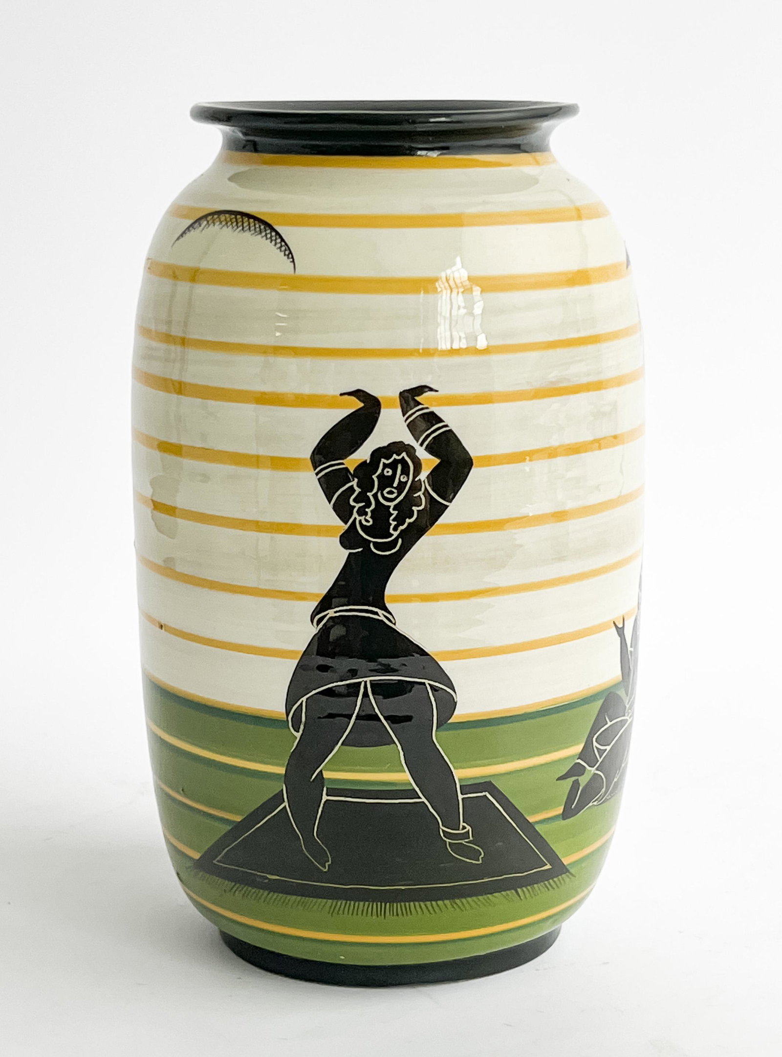Rometti Ceramiche - Vase 'Deserto con Figure' (1 of 6)
