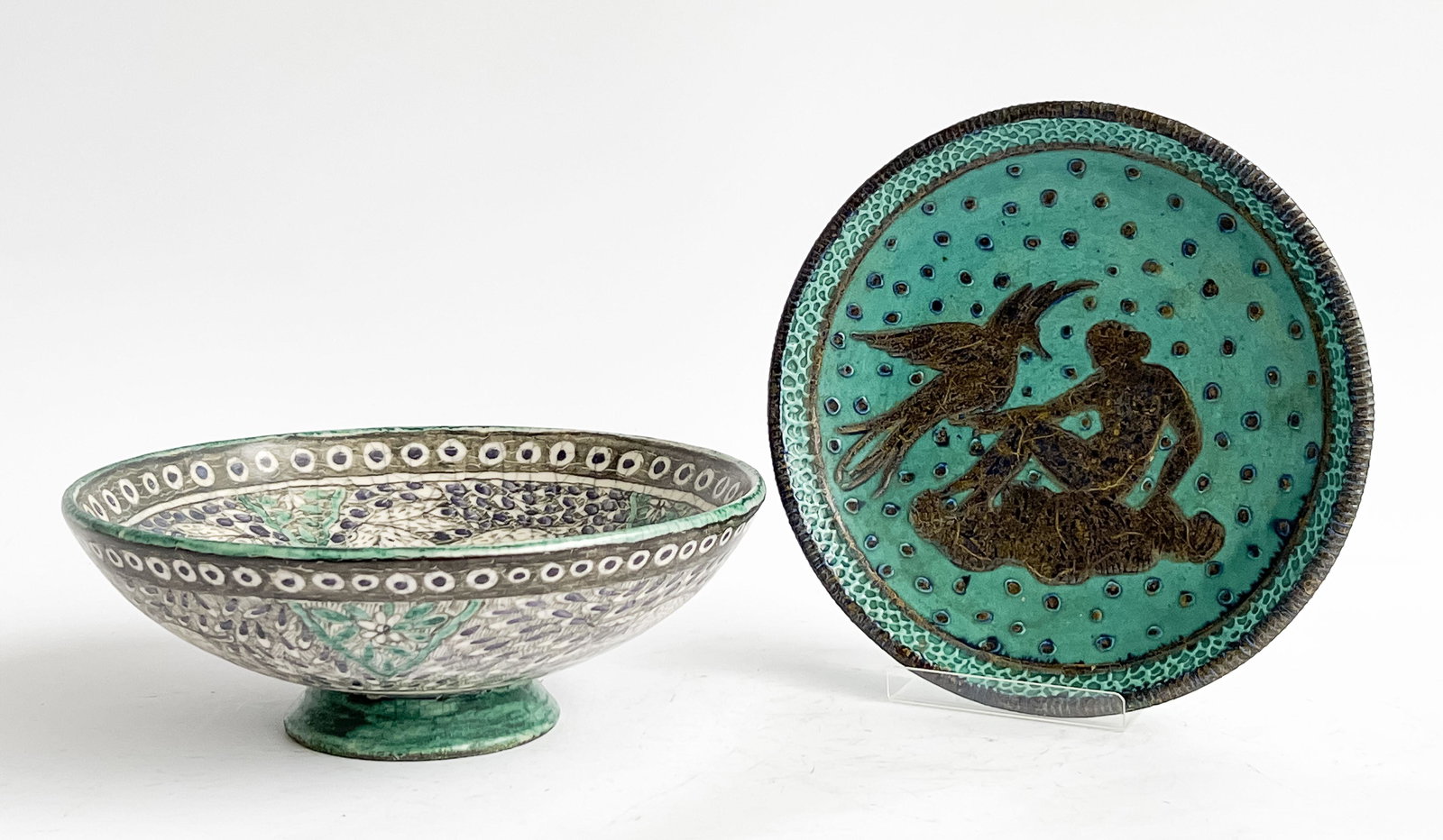 Jean Mayodon - Plate and Centerpiece Bowl (1 of 6)