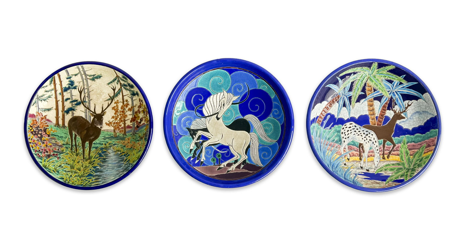 Longwy French Pottery Chargers (1 of 7)