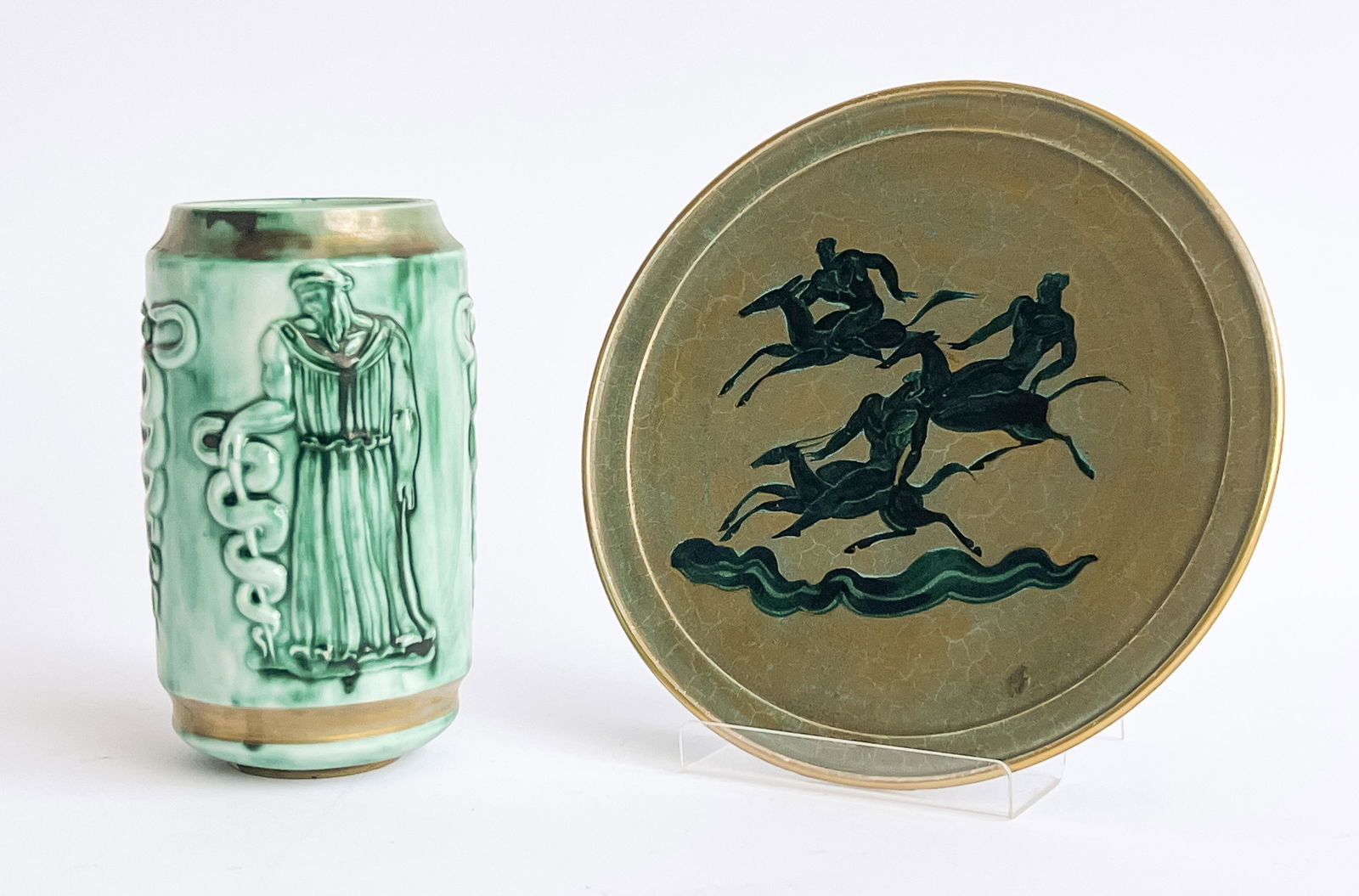 Jean Mayodon - Vase and Plate (1 of 6)