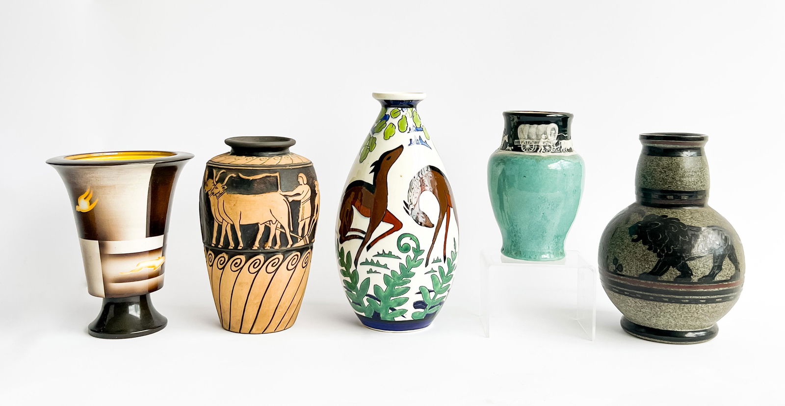 Group Of American And Continental Pottery Vases (1 of 7)