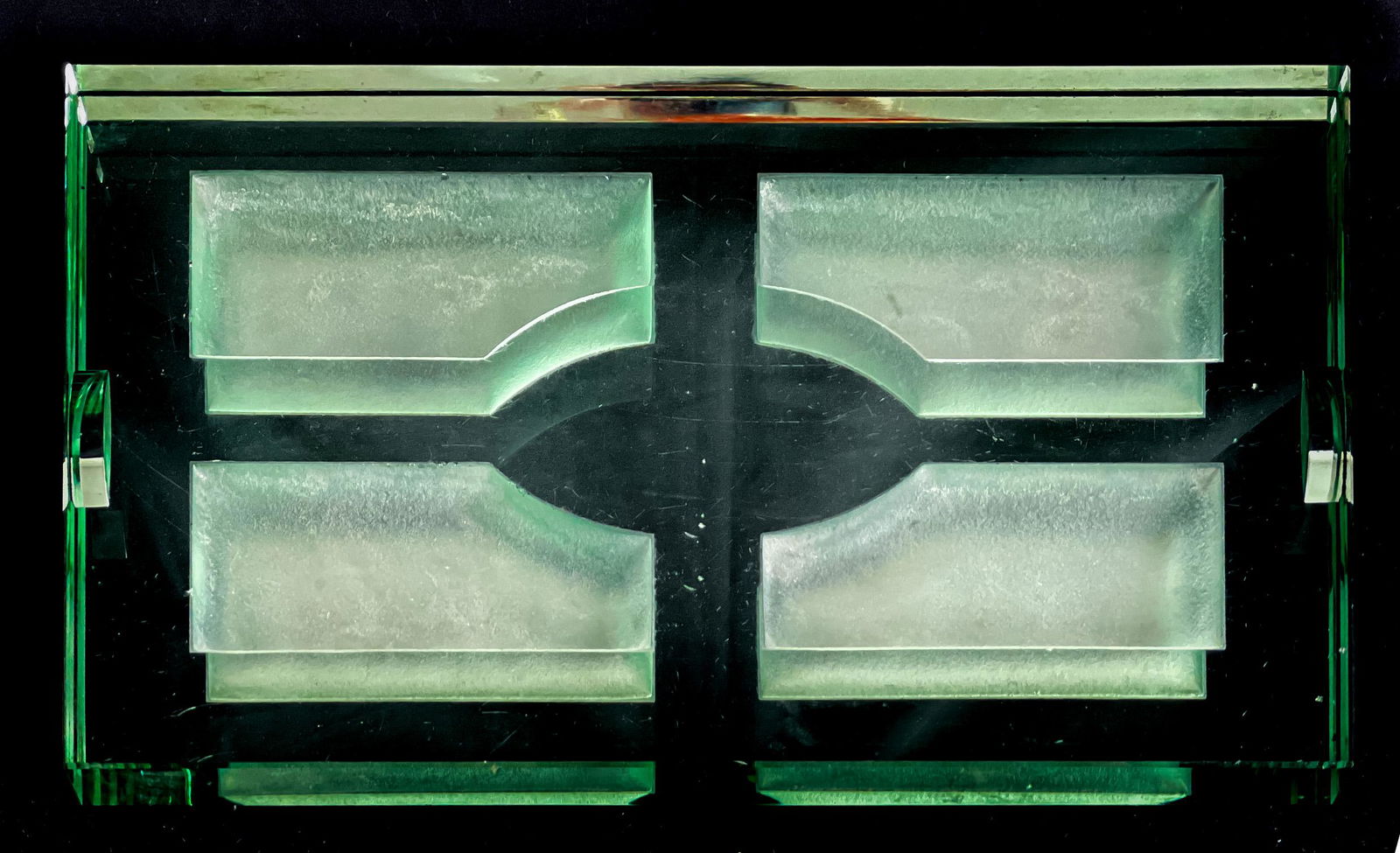 Jean Luce (attributed) - Mirrored Glass Tray (1 of 5)