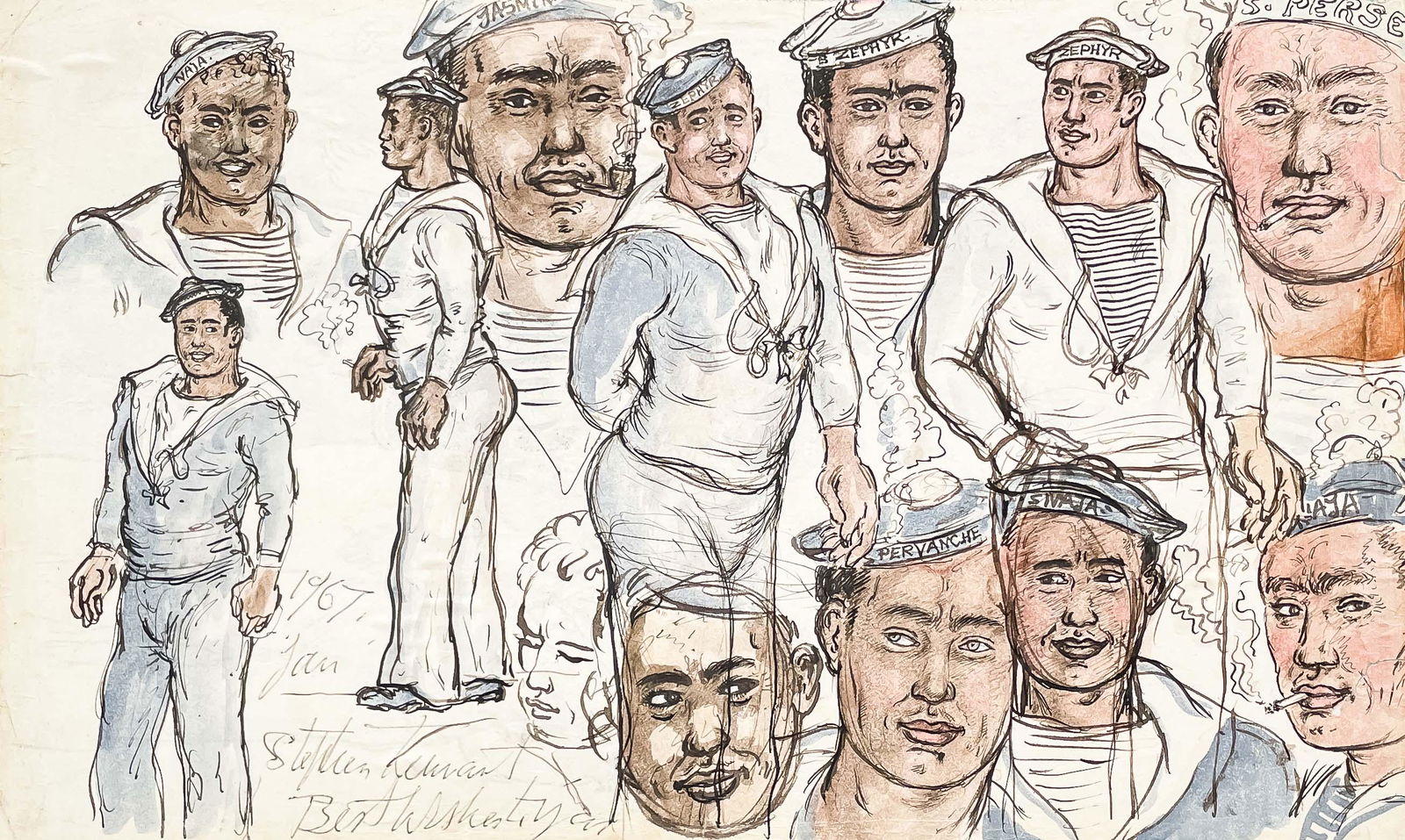 Stephen Tennant  - Untitled (Sailors) (1 of 5)