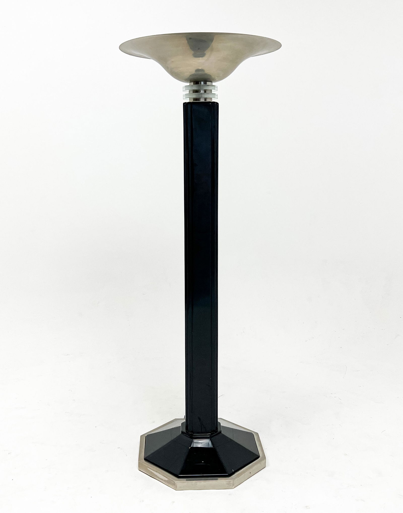 Impressive Art Deco Aluminum Mounted Floor Lamp (1 of 5)
