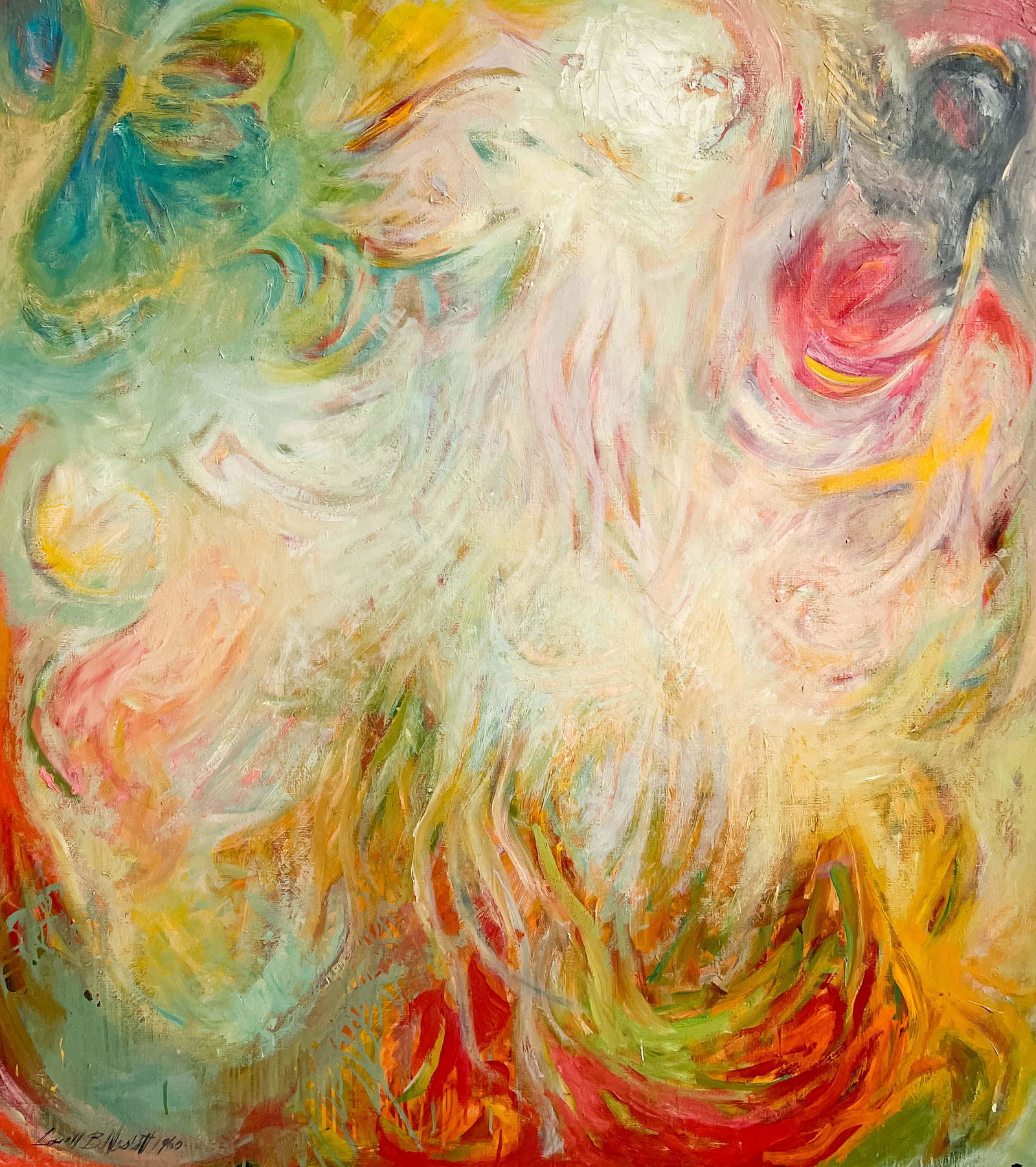 Lowell Nesbitt - Falling White and Red (1 of 6)