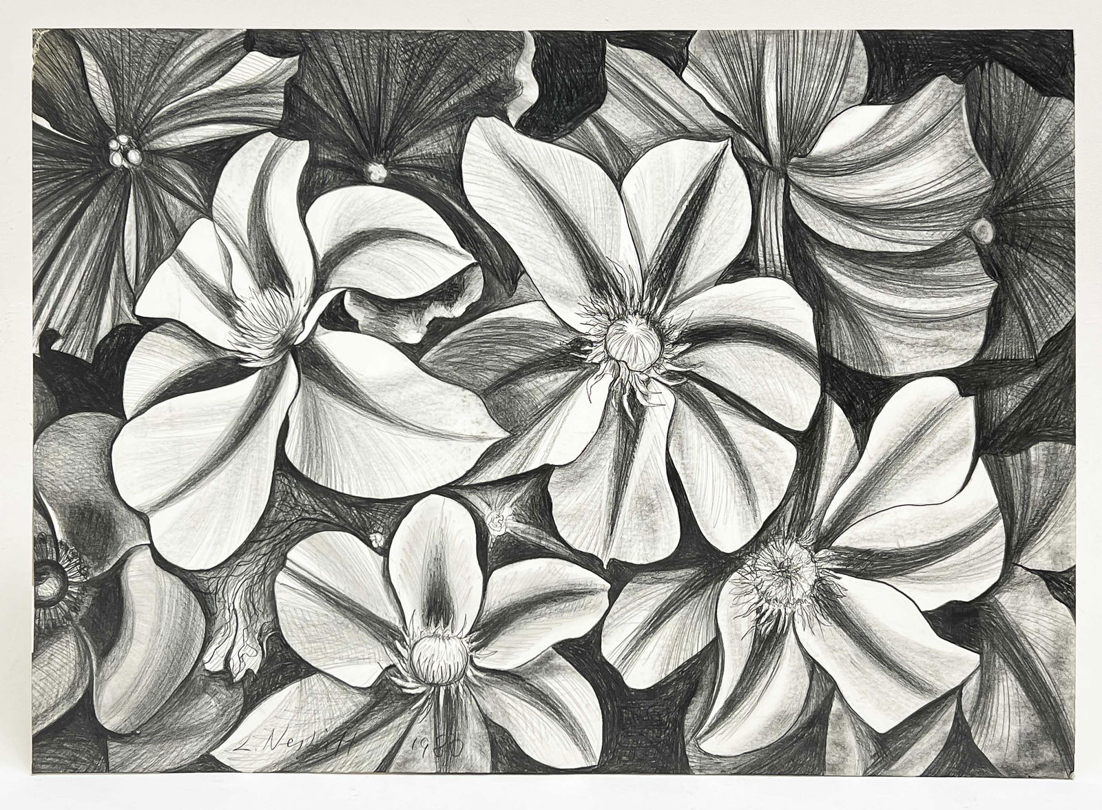 Lowell Nesbitt - Untitled (Dogwoods and Periwinkles) (1 of 4)