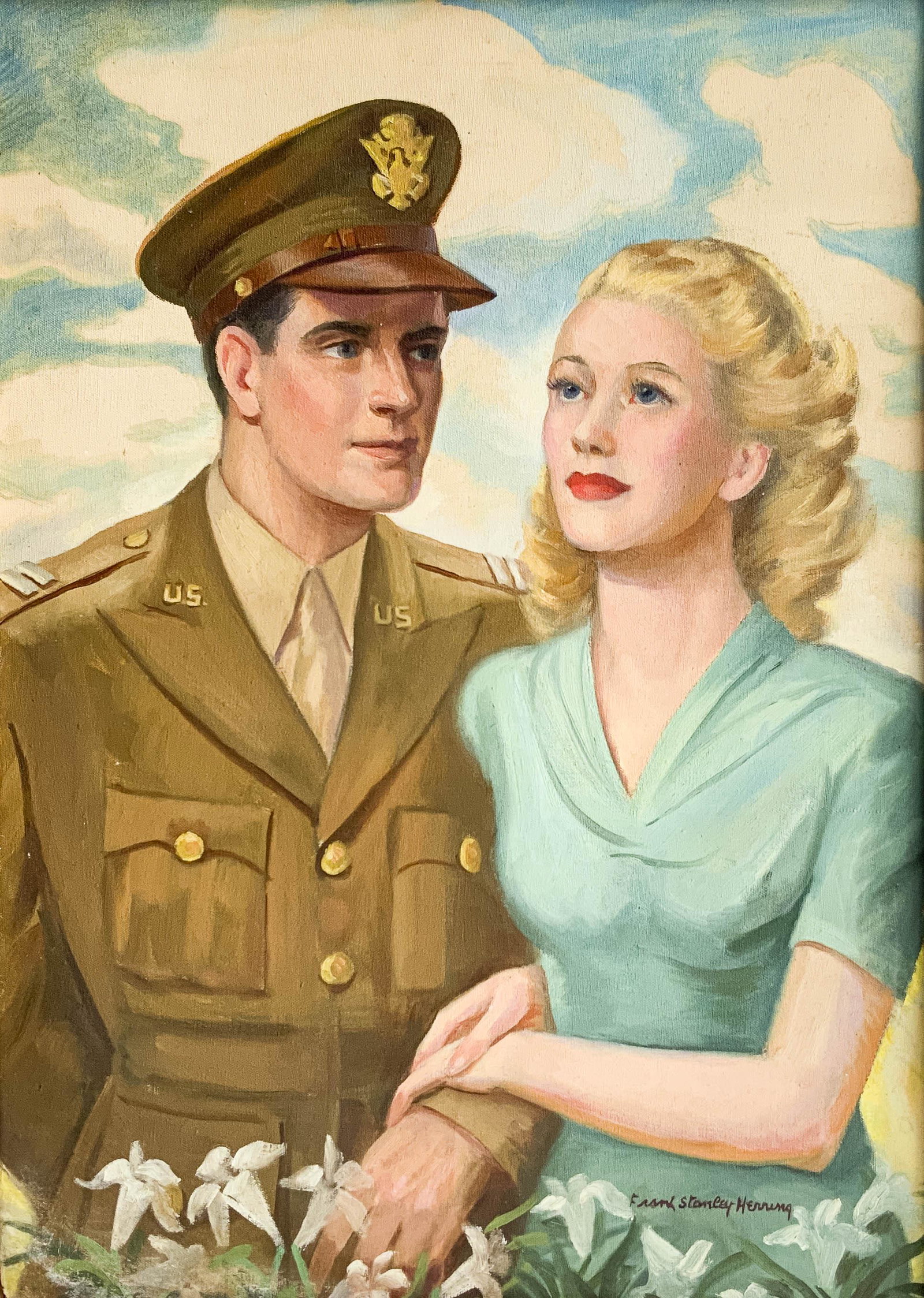 Frank Stanley Herring - Portrait of a U.S. Soldier and Woman (1 of 4)