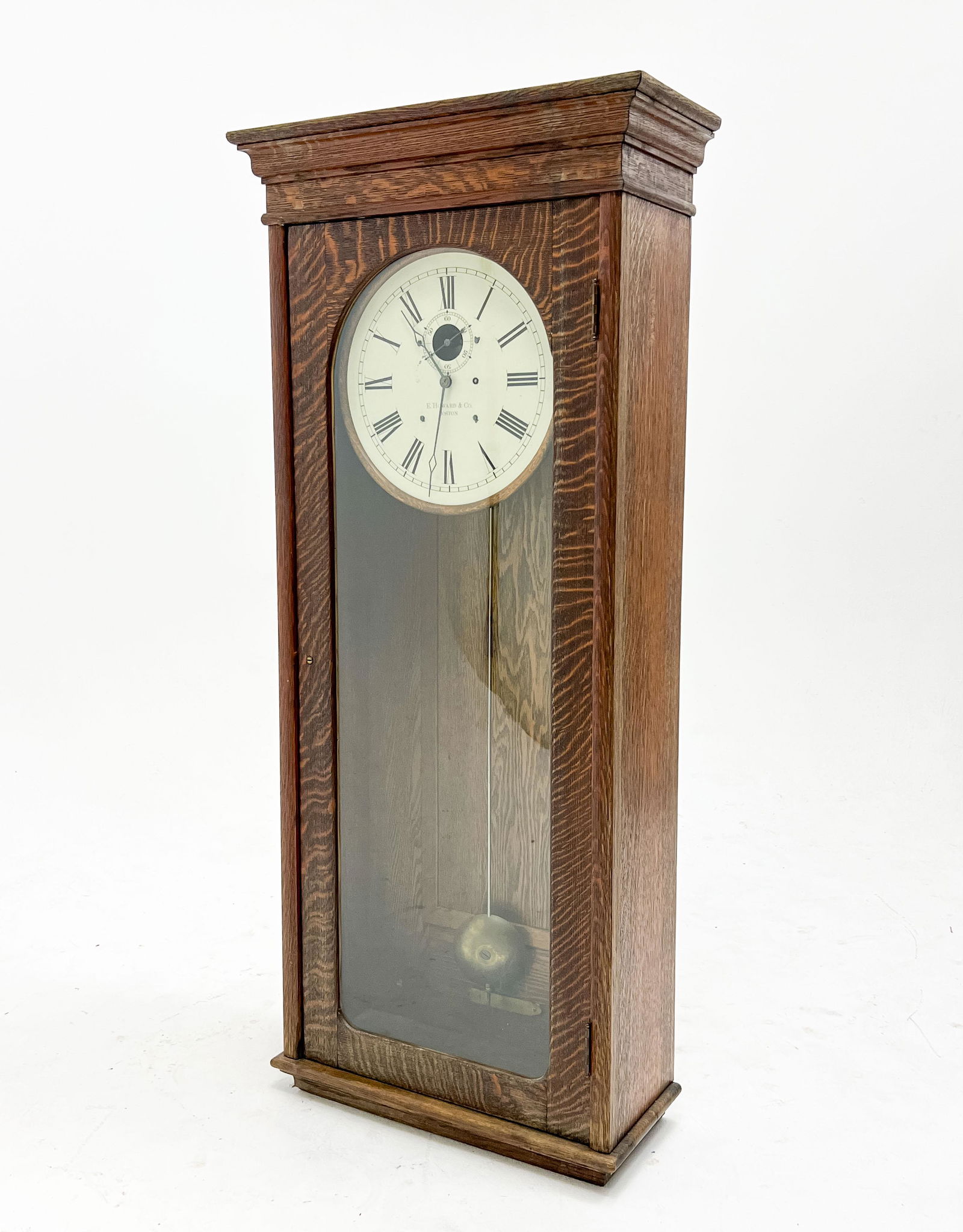 E. Howard & Co. Boston Wall Clock in Oak Case (1 of 6)