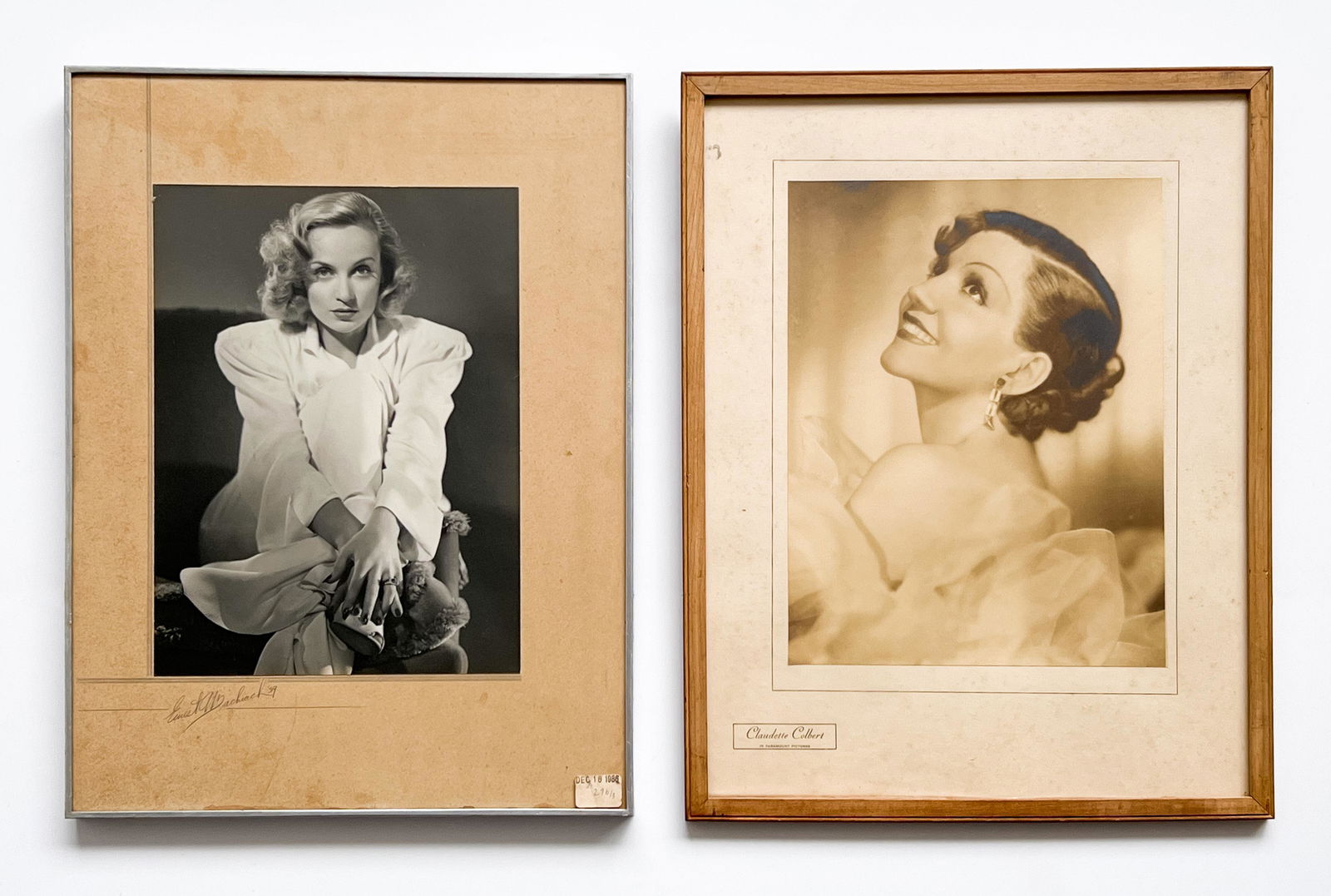 Vintage Hollywood Photographs Of Claudette Colbert, Carole Lombard (1 of 5)