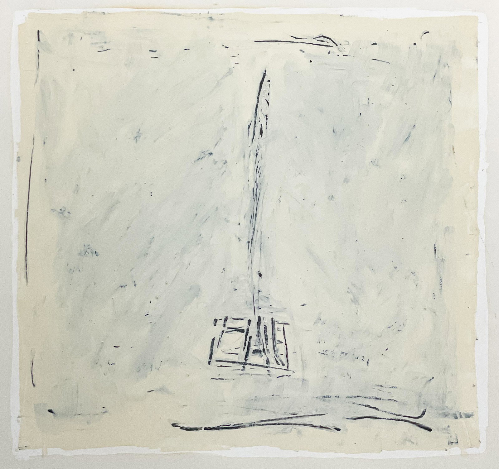 Jake Berthot - January White Group #1: Lot 44 Jake Berthot American (1939-2014) January White Group #1 (1974) graphite and gesso on Arches paper signed lower center sheet: 30 x 22 inches frame dimensions: 32 1/2 x 25 x 1 1/4 inches, wood f