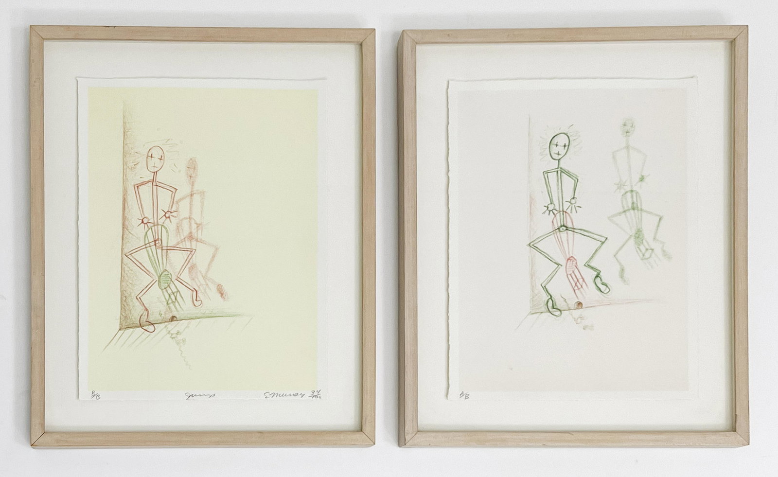 Elizabeth Murray - Jump, A/B and B/B: Lot 88 Elizabeth Murray American (1940-2007) Jump, A/B and B/B (1993) lithograph in colors B/B signed in pencil lower right with copyright blindstamp and numbered 34/100 sheet: 12 3/4 x 9 3/4 inches f