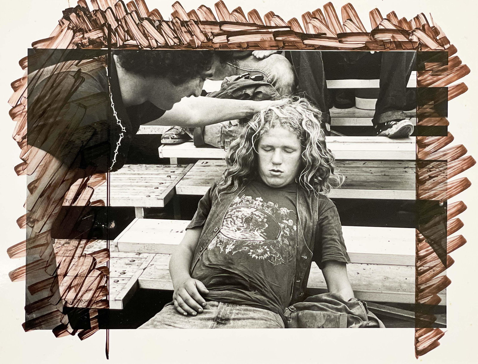 Joseph Szabo - Homer: Lot 126 Joseph Szabo American (b. 1944) Homer (1978) silver gelatin print affixed to mat artist's stamp verso on mat sheet: 7 3/4 x 10 inches mat: 14 x 17 inches Provenance: The Estate of Norman Shapi