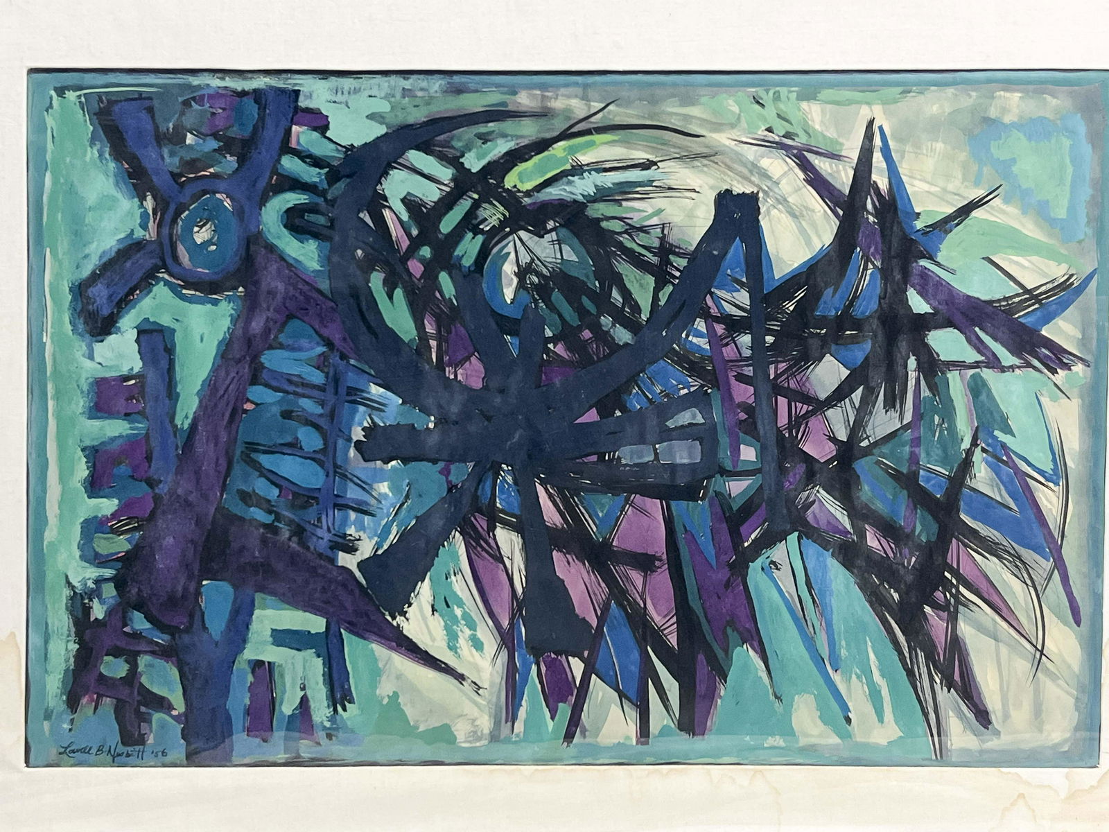 Lowell Nesbitt - Untitled (Study for Stained Glass) (1 of 4)