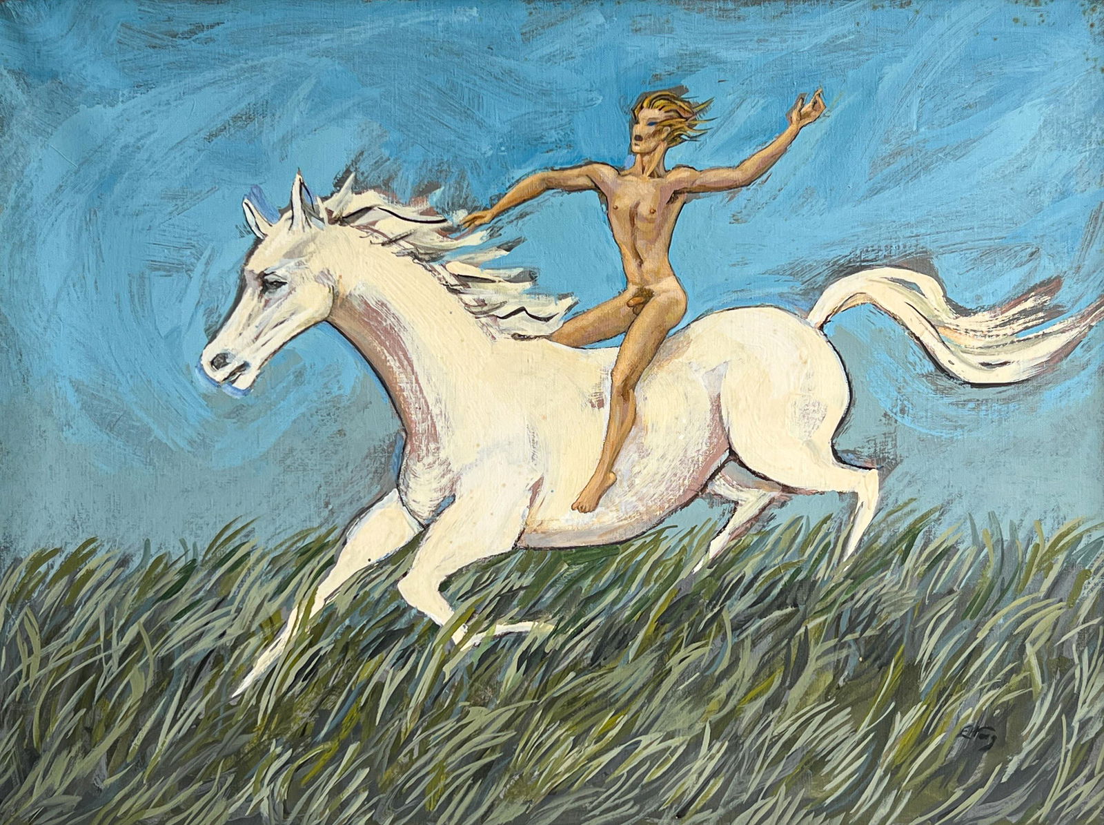 Emlen Etting - Untitled (Herald on a White Horse) (1 of 4)