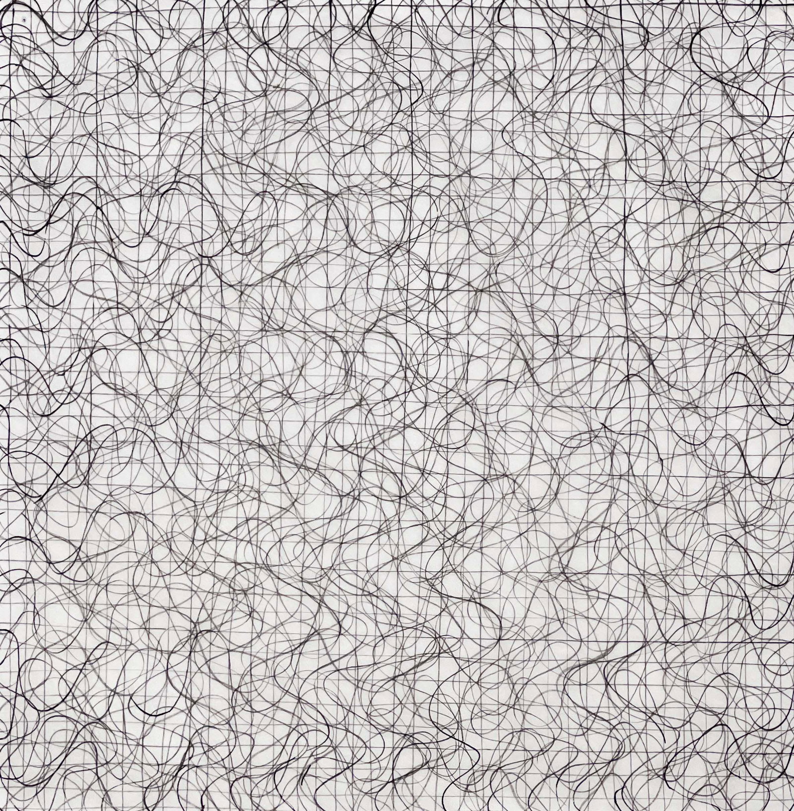 Thersea Chong - Bone #1: Lot 99 Thersea Chong American (b. 1965) Bone #1 (1997) gouache on Korean rice paper signed lower right 13 1/2 x 13 1/2 inches frame dimensions: 23 1/4 x 22 3/4 x 1 1/2 inches, wood frame with glazing 