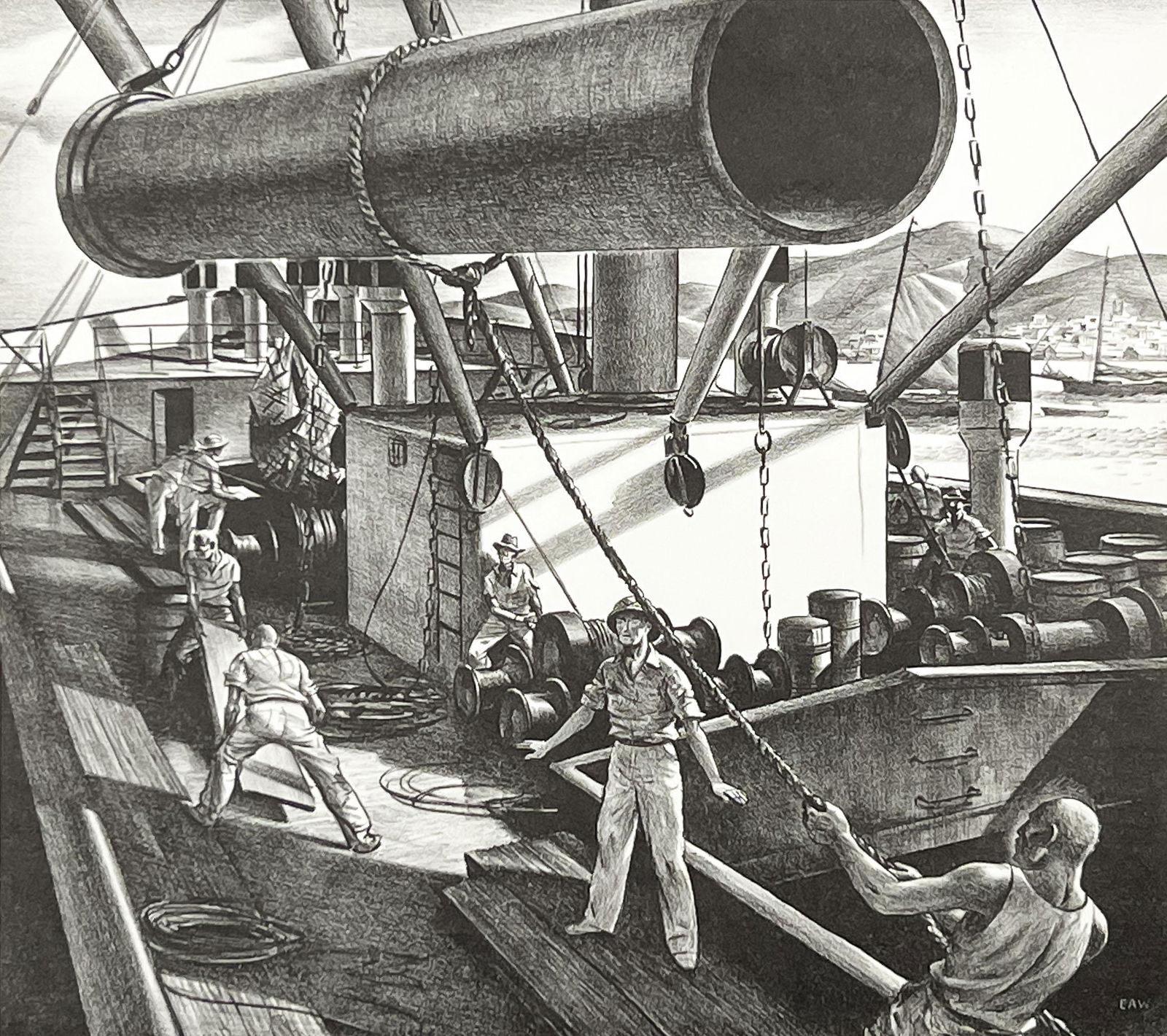 Edward Arthur Wilson - Untitled (Pipeline Transport) (1 of 4)