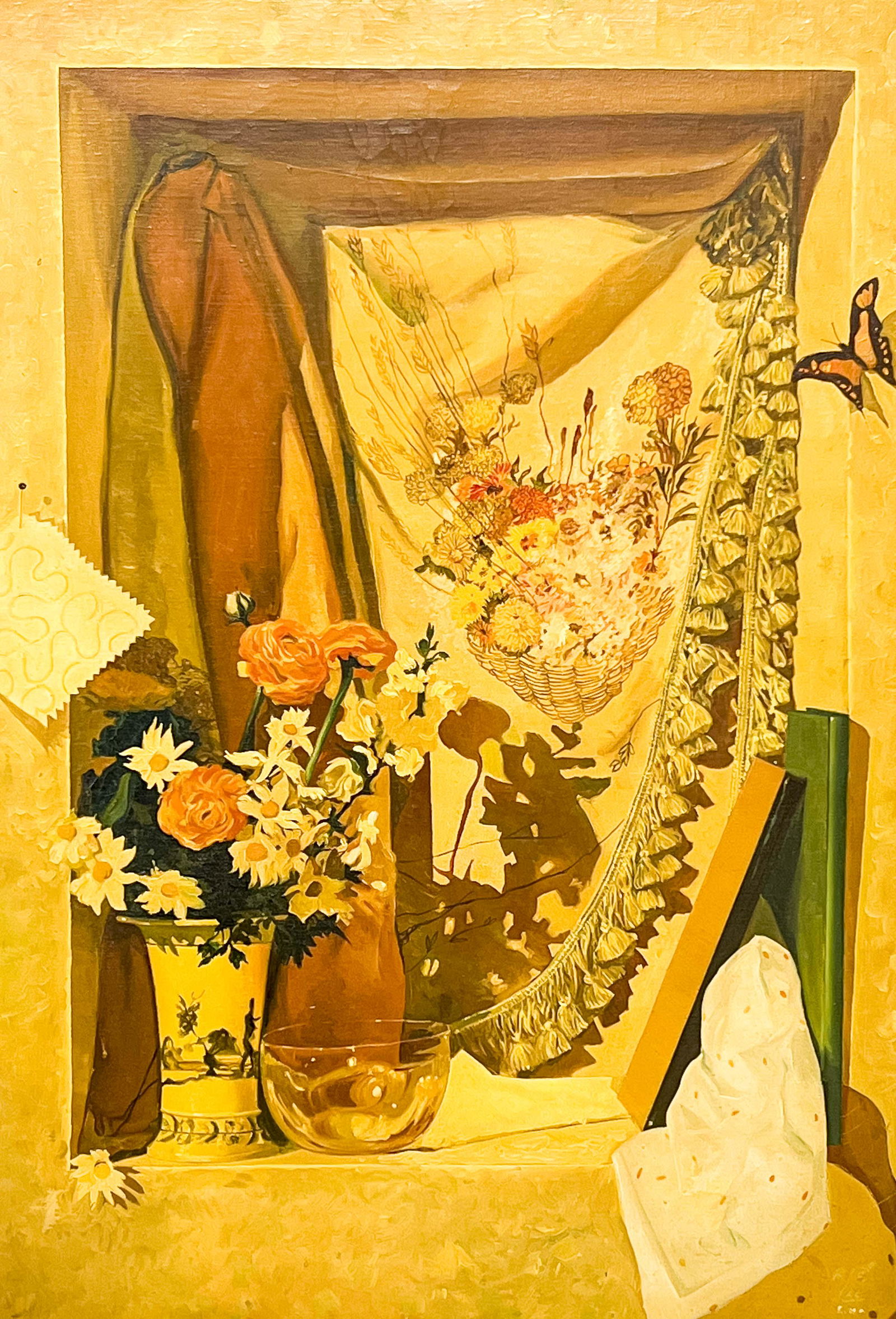 Robert Edmund Lee (aka Robert F. Lei) - Untitled (Still Life): Lot 59 Robert Edmund Lee (aka Robert F. Lei) American (1899-1980) Untitled (Still Life) oil on canvas signed 'R E Lee/ S.N.A.' lower right 30 x 20 inches frame dimensions: 35 1/4 x 25 1/2 x 3 inches,