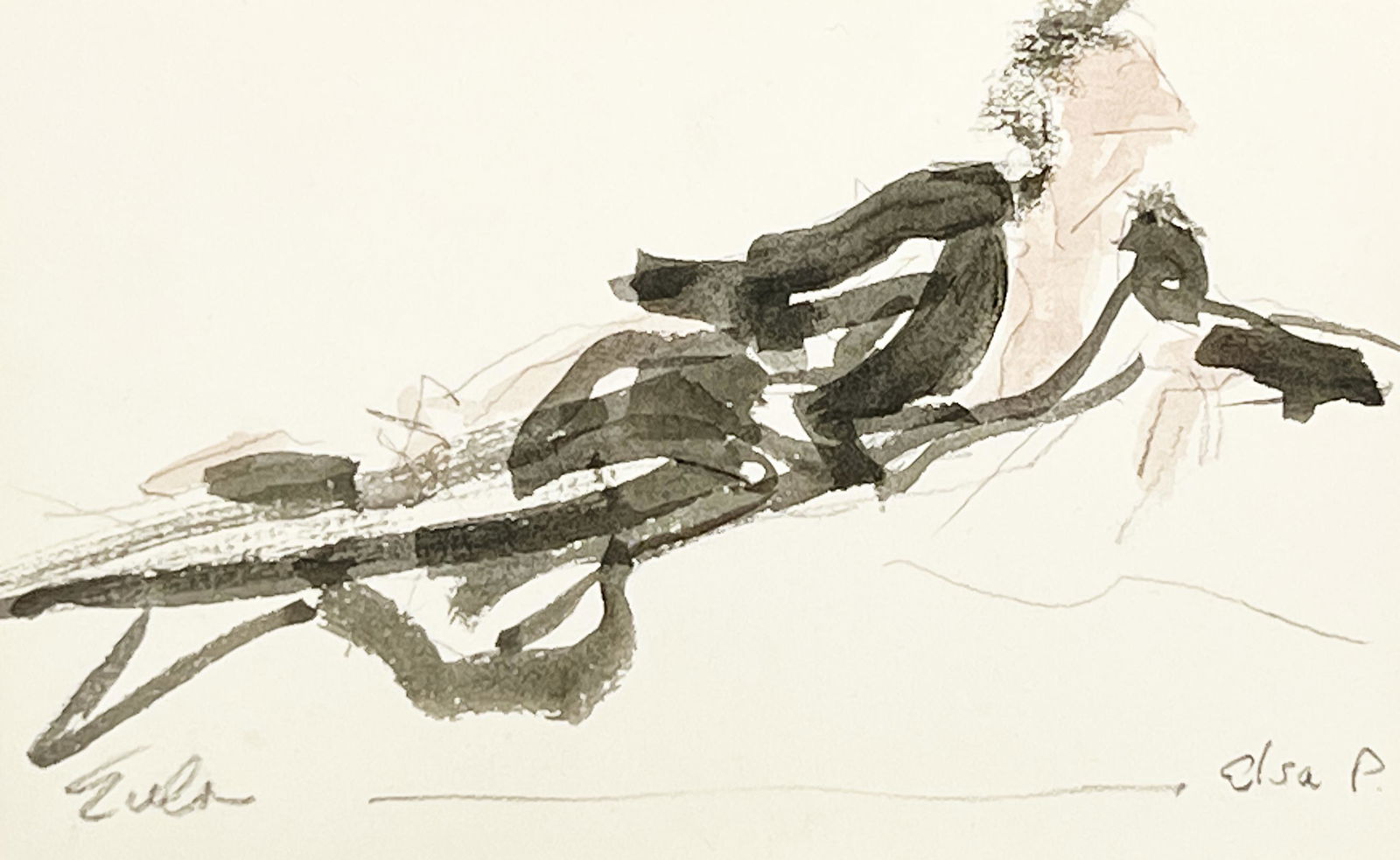 Joe Eula - Portrait of Elsa Peretti (1 of 6)