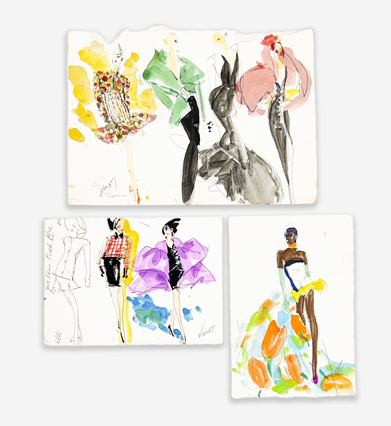 Joe Eula - 3 Fashion Drawings (1 of 6)