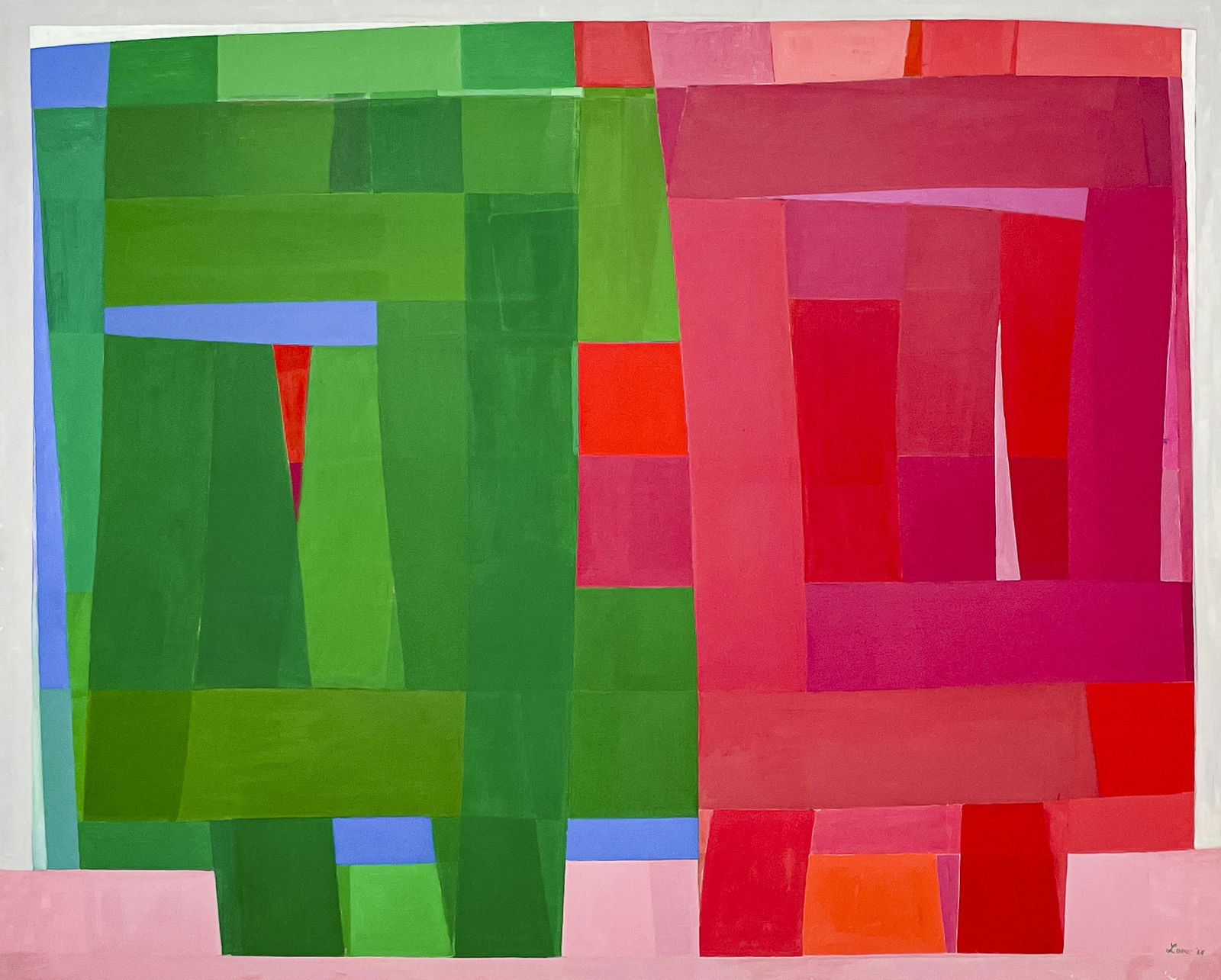 Michael Loew - Jochabed: Lot 5 Michael Loew American (1907-1985) Jochabed (1964) oil on canvas signed lower right and verso 62 x 76 inches frame dimensions: 62 3/4 x 76 3/4 x 1 1/2 inches, wood frame Provenance: From a privat