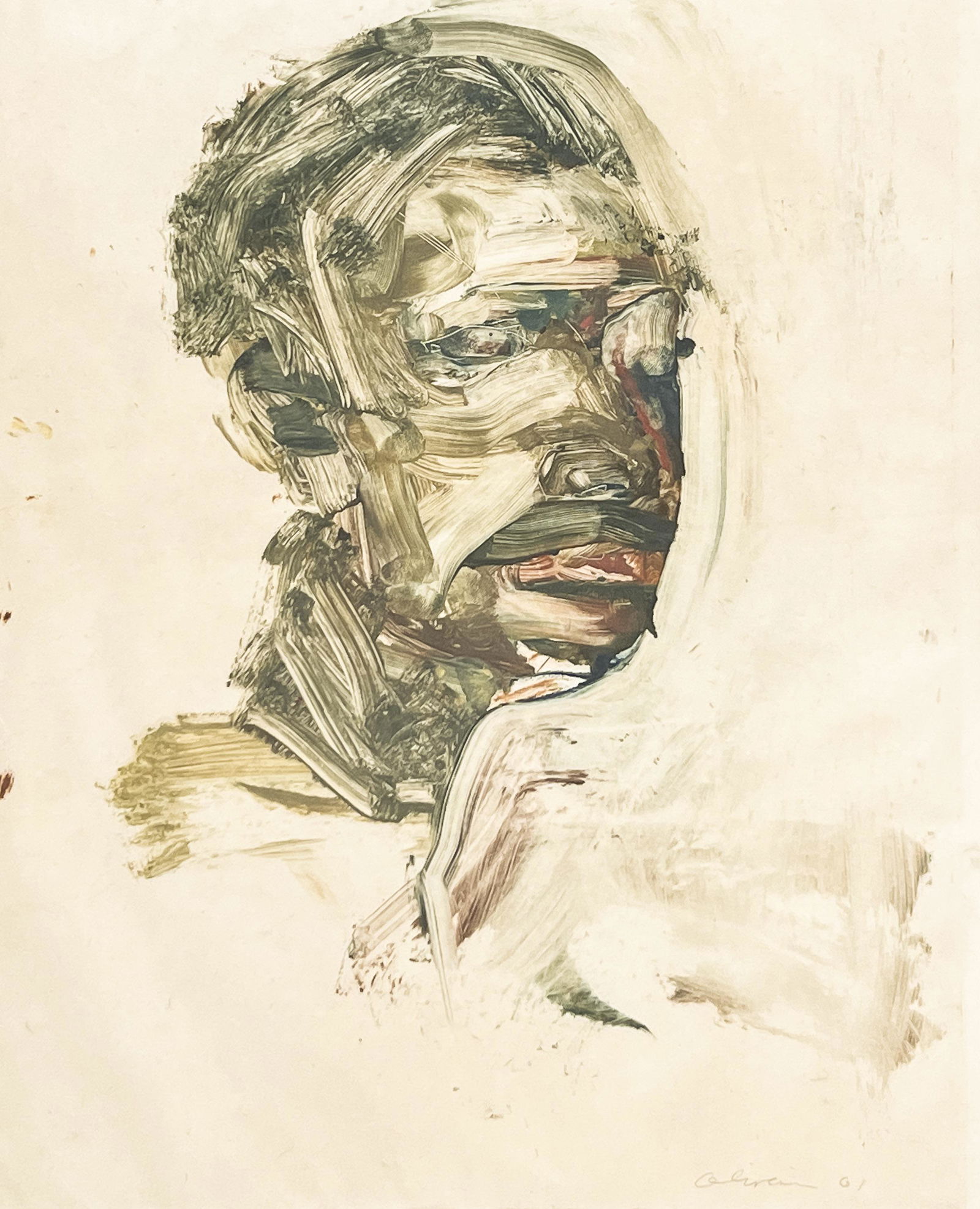 Nathan Oliveira - Untitled (Portrait), (1 of 4)