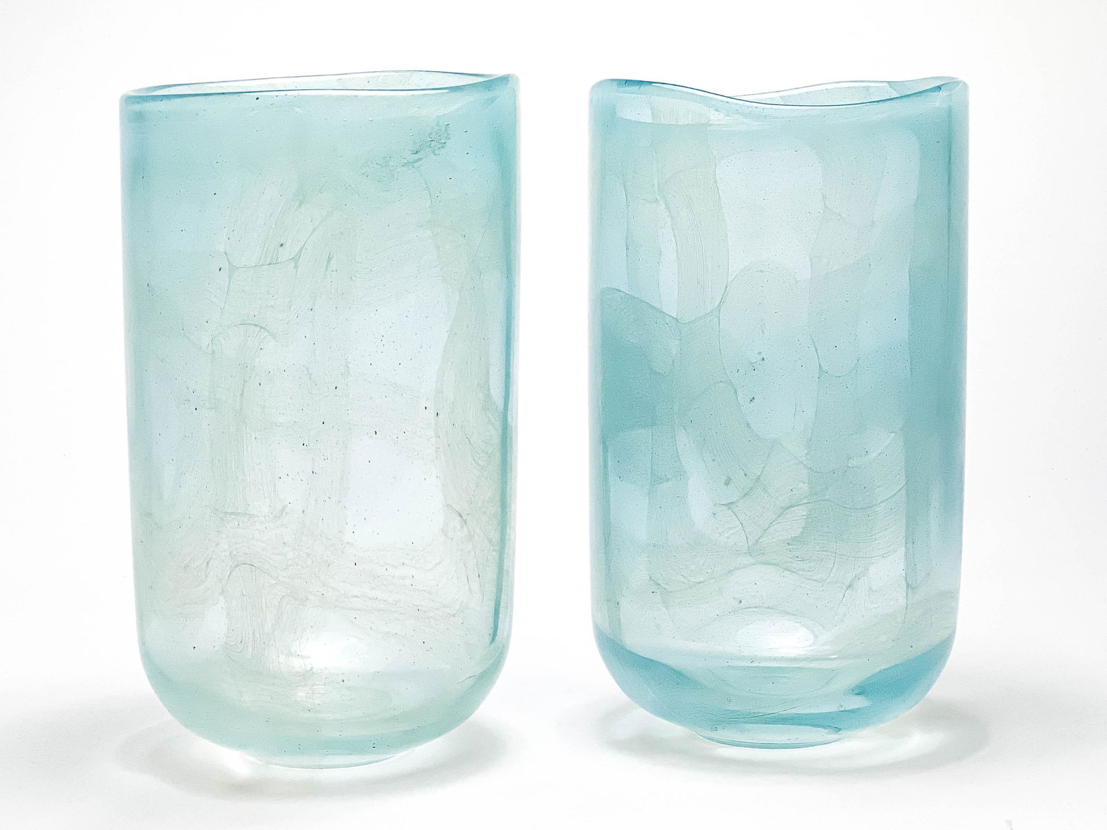 Pair of Large Italian Glass Vases (1 of 5)