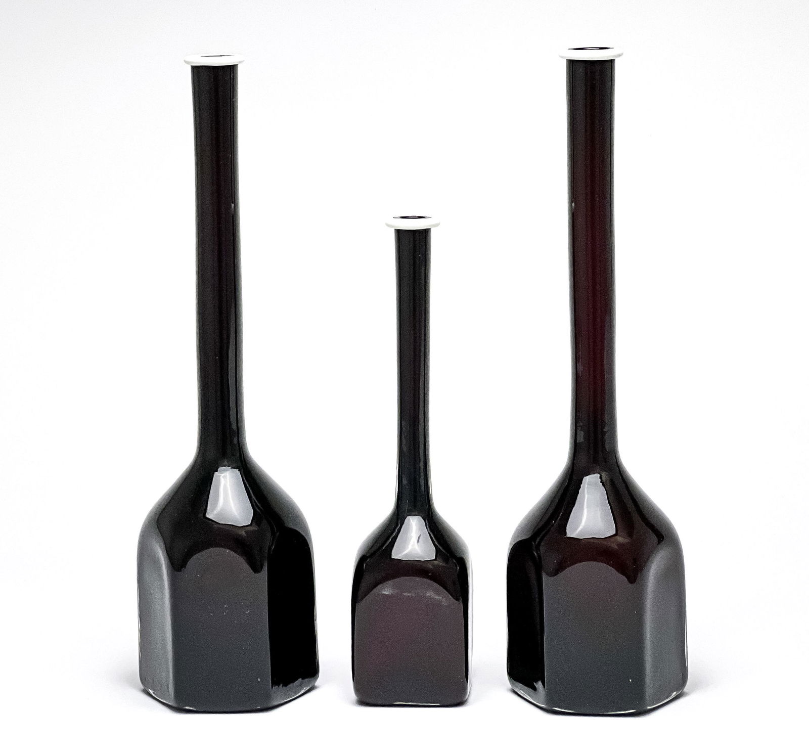 Ercole Barovier (attributed) - Group of 3 Tall Vases (1 of 9)