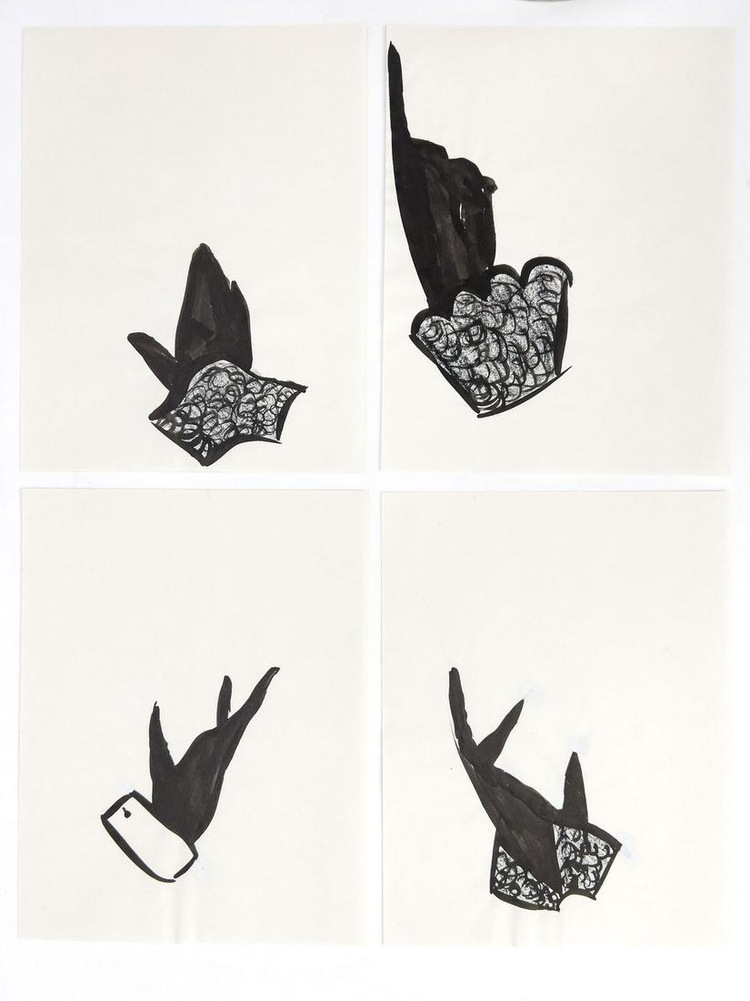 Kelley Shields - 15 Kelley Shields Illustrations for Geoffrey Beene: Lot 27 Kelley Shields American (XX) 15 Kelley Shields Illustrations for Geoffrey Beene (1985-89) ink on illustration paper 15 fashion illustrations by Kelley Shields, most with artist notes, this coll
