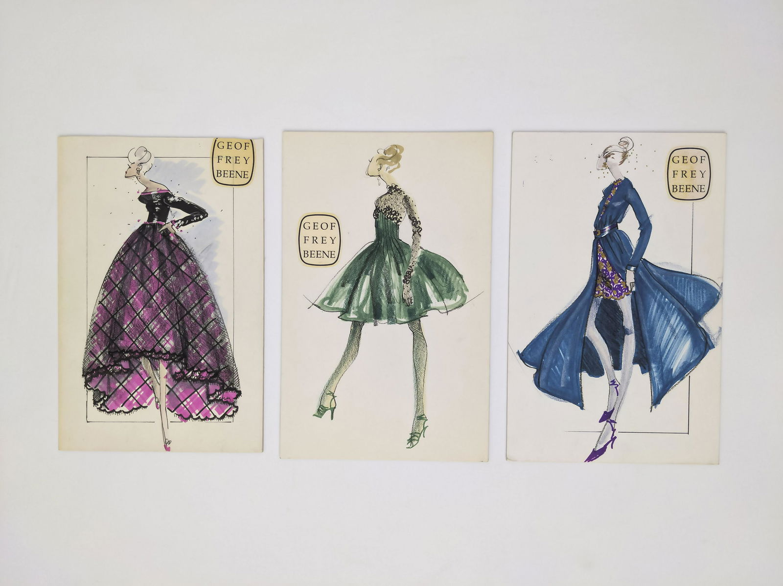 Alfredo Cabrera - 16 Alfredo Cabrera Illustrations for Geoffrey Beene (1 of 6)