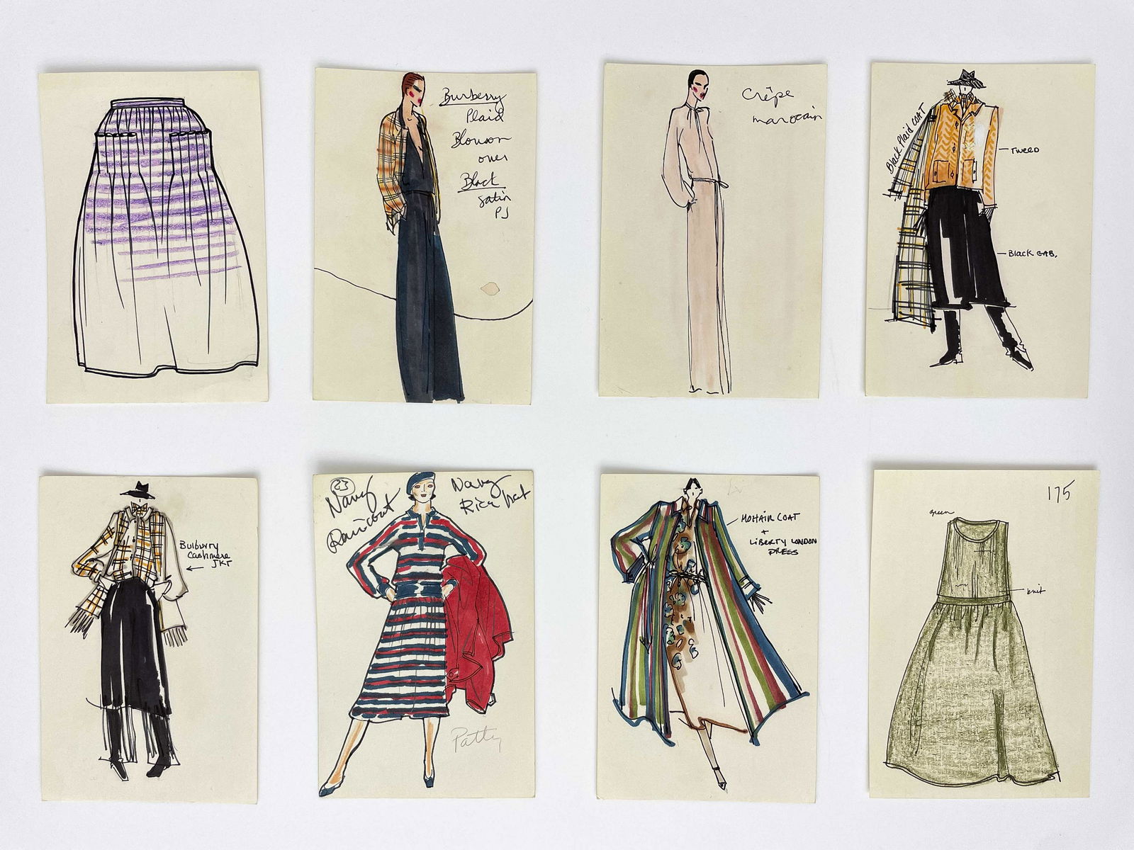 Anne Hall - 156 Anne Hall Illustrations for Geoffrey Beene (1 of 7)