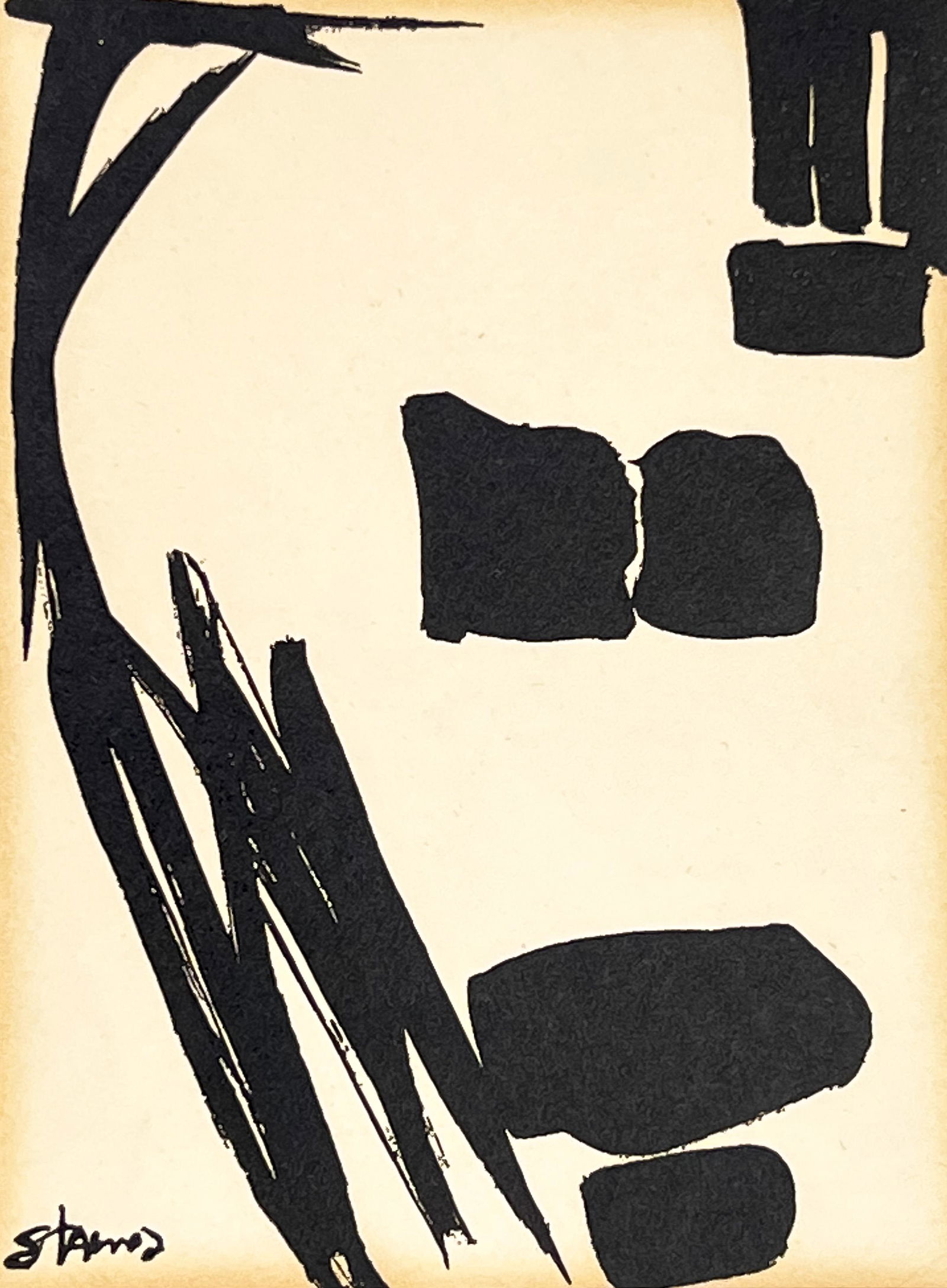 Theodoros Stamos - Composition in Black and White (1 of 7)