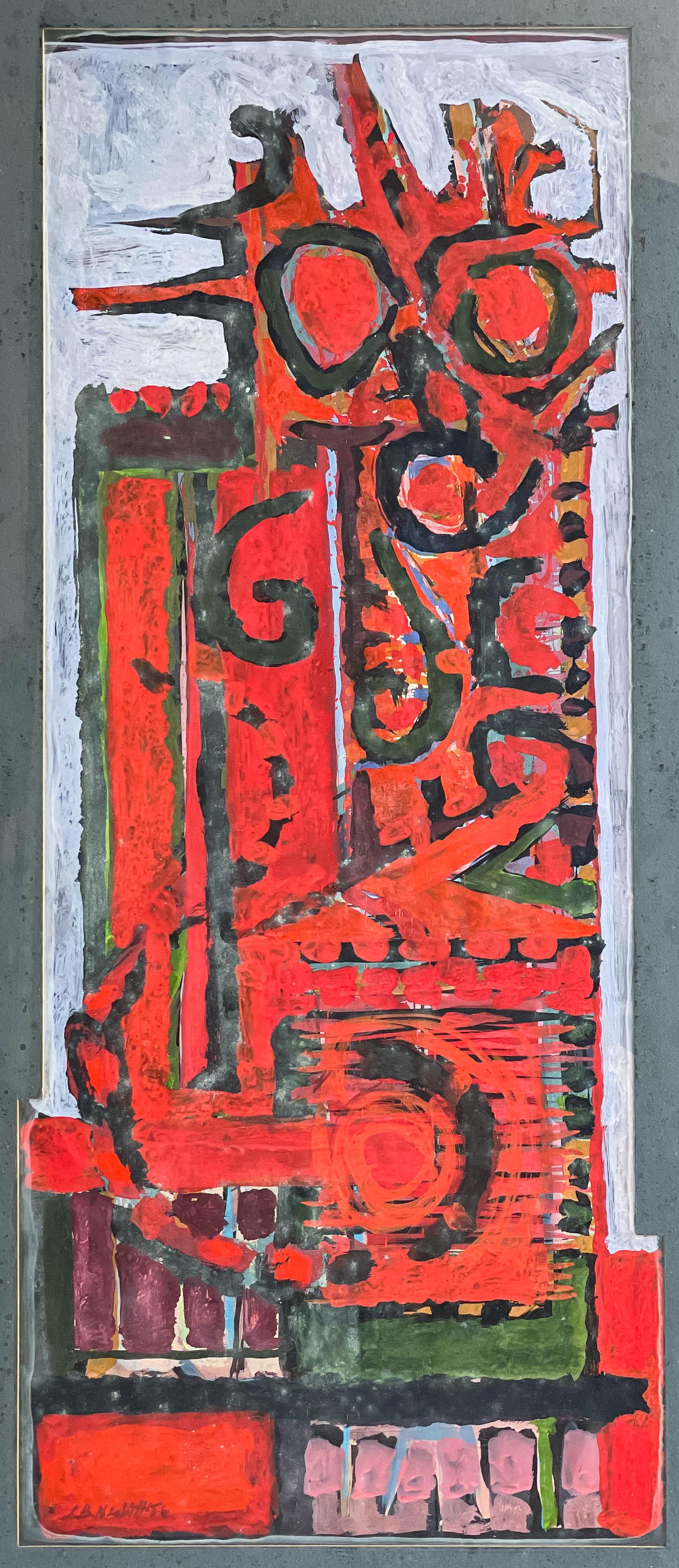 Lowell Nesbitt - Red Composition (1 of 4)