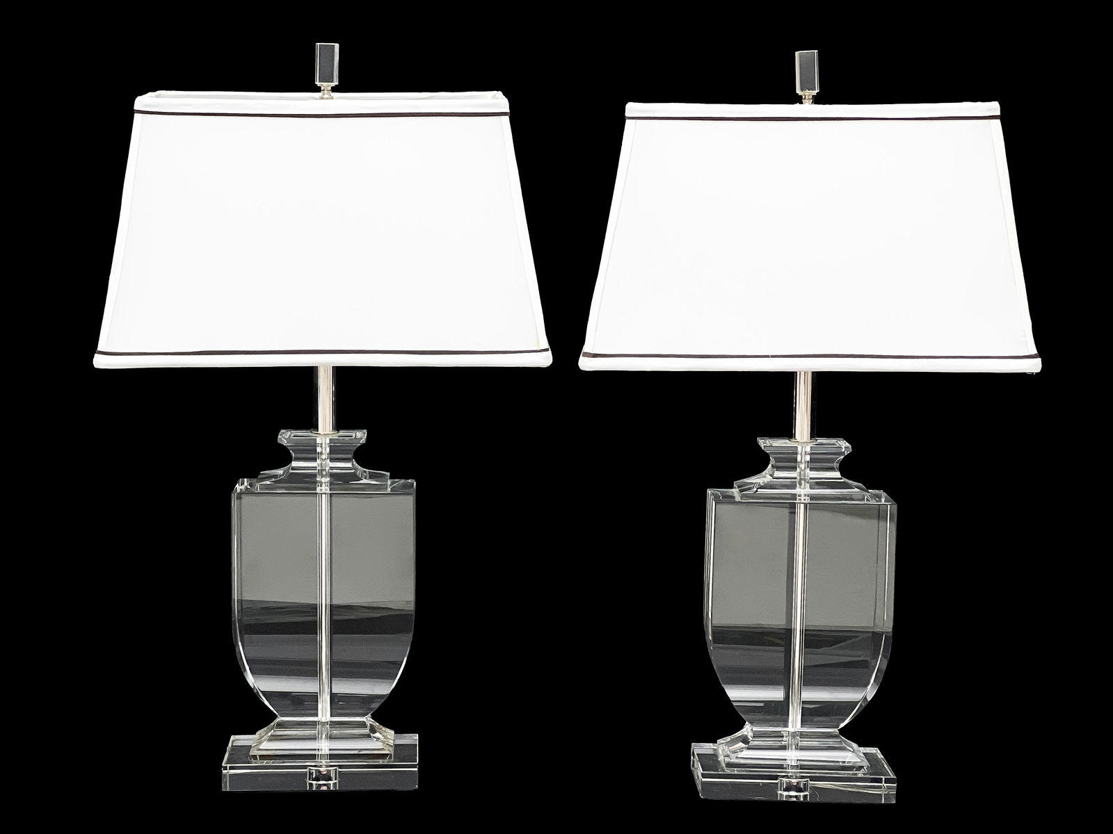 Pair of Crystal Table Lamps (1 of 6)