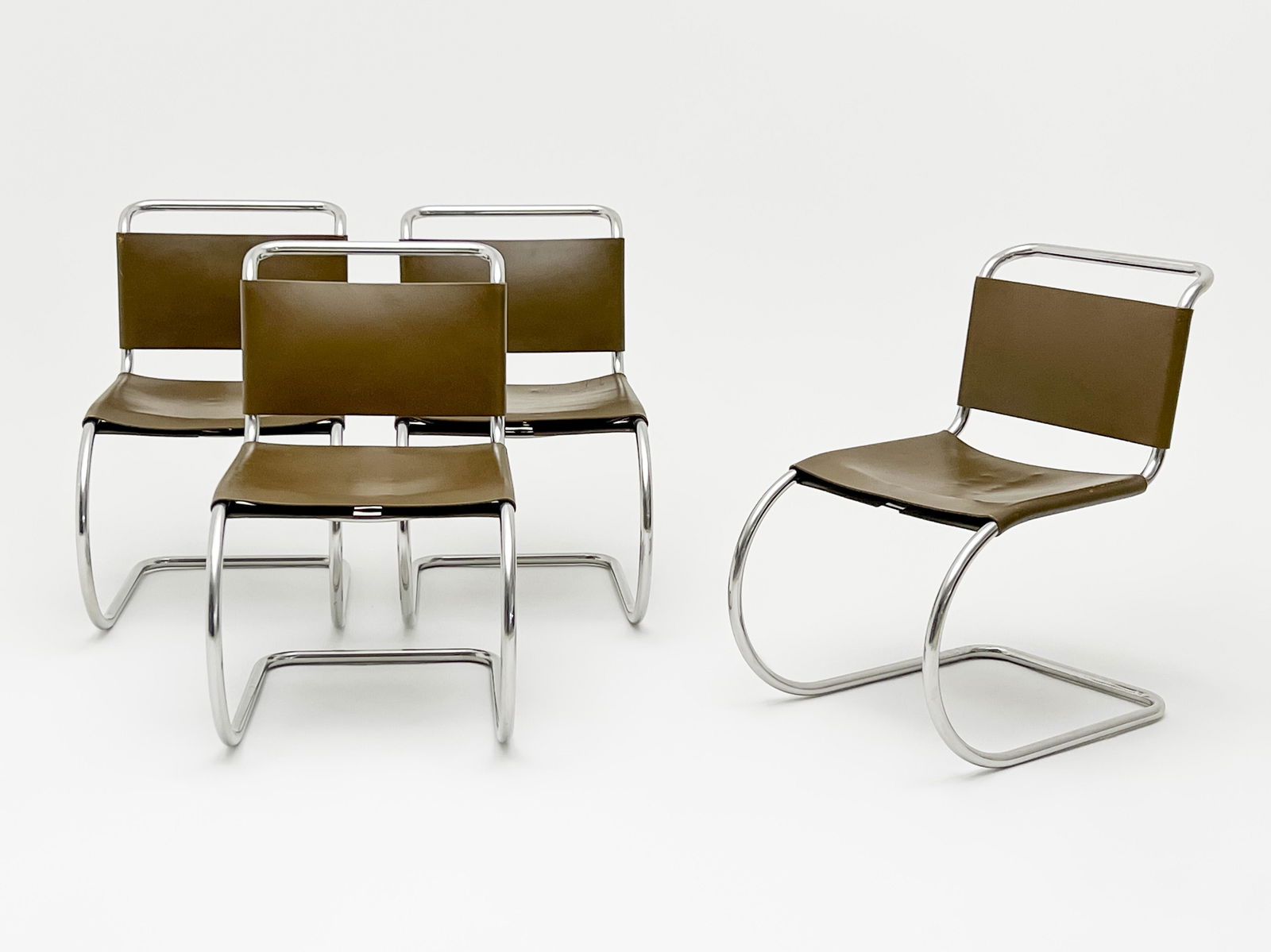 Ludwig Mies van der Rohe for Knoll - MR Chairs, Set of 4 (1 of 9)