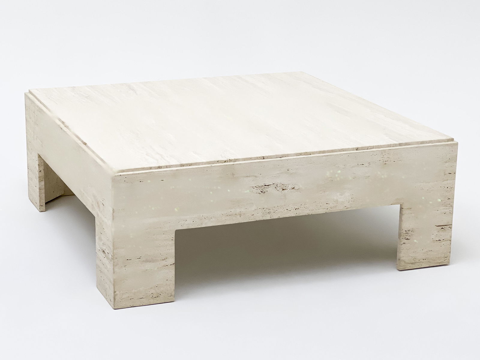 Italian Travertine Low Table (1 of 6)